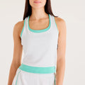 Tournament Novelty Camiseta de tirantes Mujeres-blanco, verde