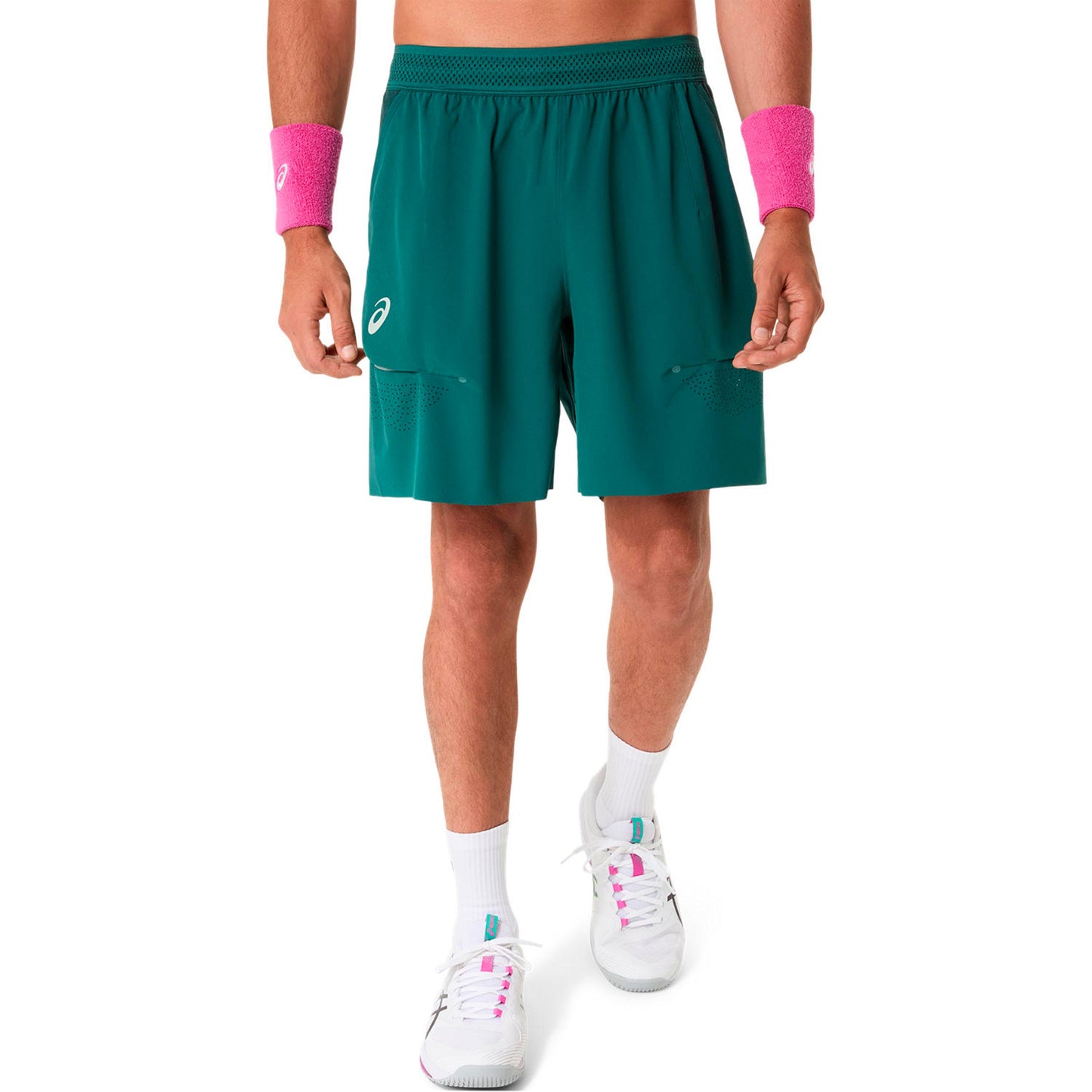 ASICS Match Laser Cut 7In  Shorts Hombres-color petróleo