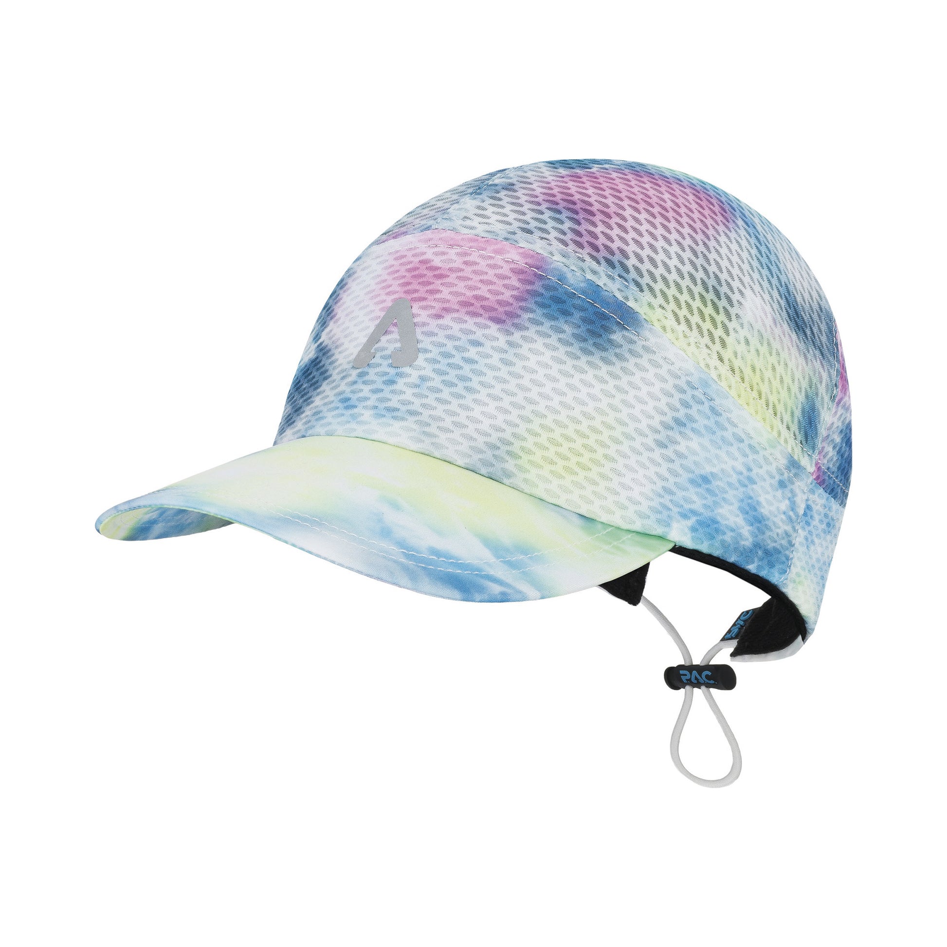 P.A.C. Mesh Run Gorra Unisex-multicolor, blanco