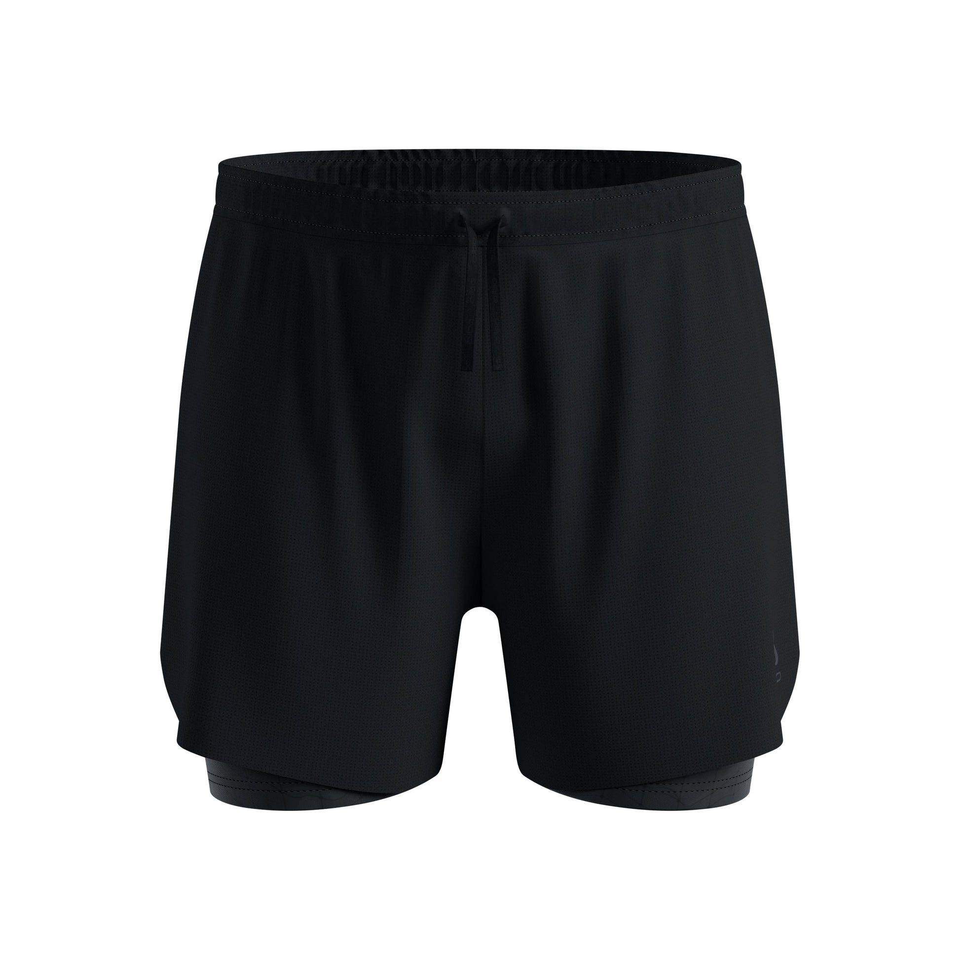 Odlo Zeroweight Print 5in 2in1 Pantalones cortos Hombres-negro