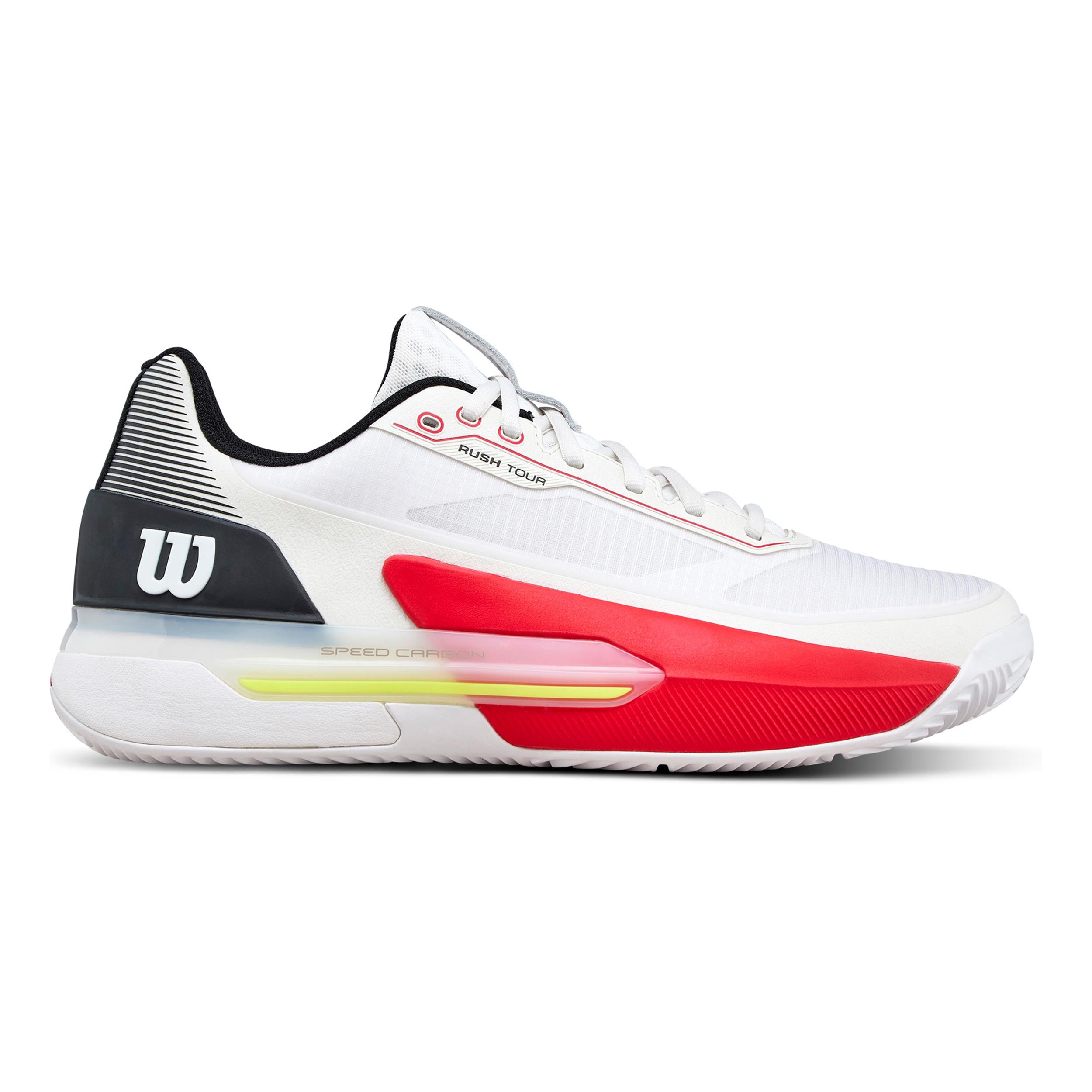 Wilson Rush Tour 5 Zapatilla tierra batida Hombres-blanco, negro