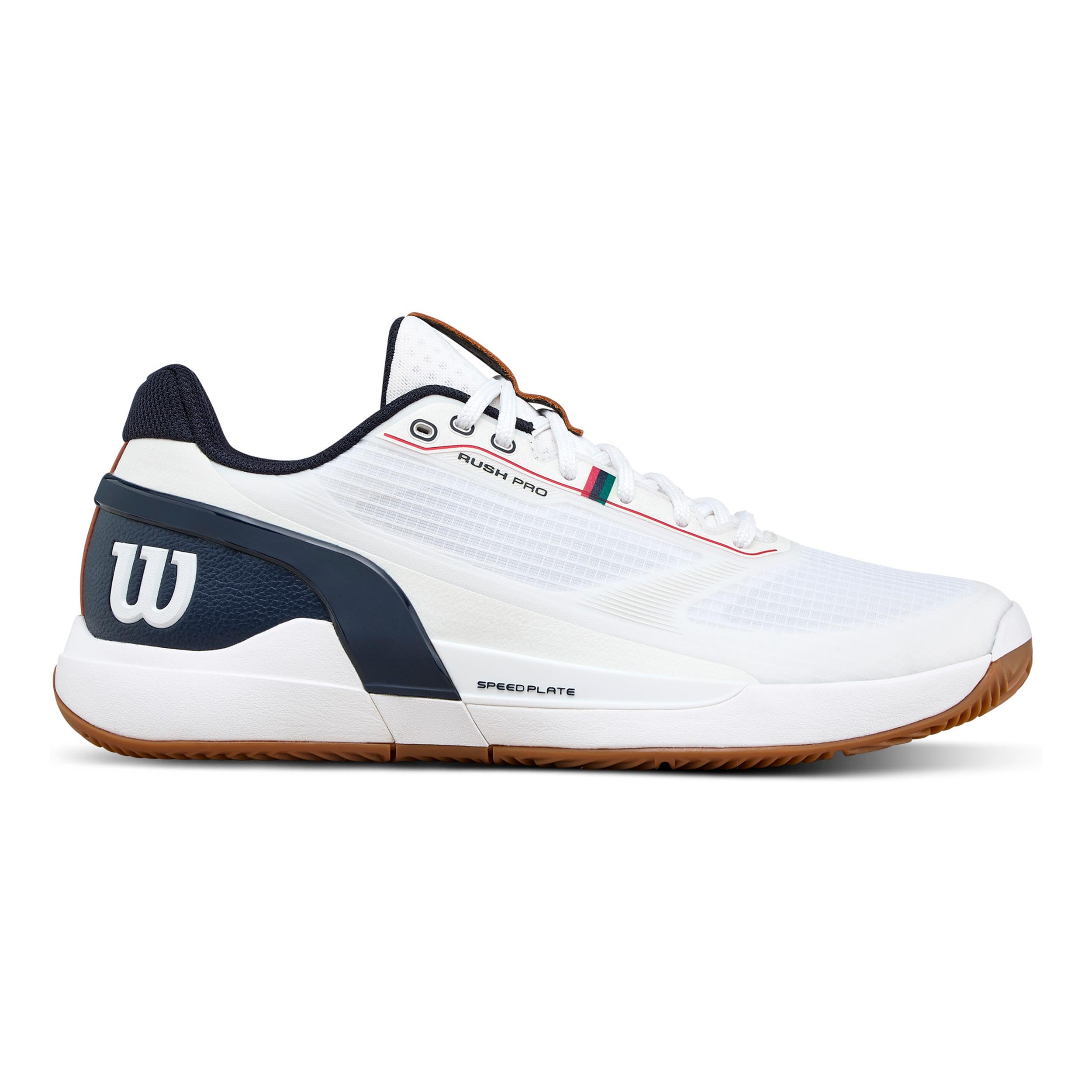 Wilson Rush Pro 5 Zapatilla tierra batida Hombres-blanco, azul oscuro