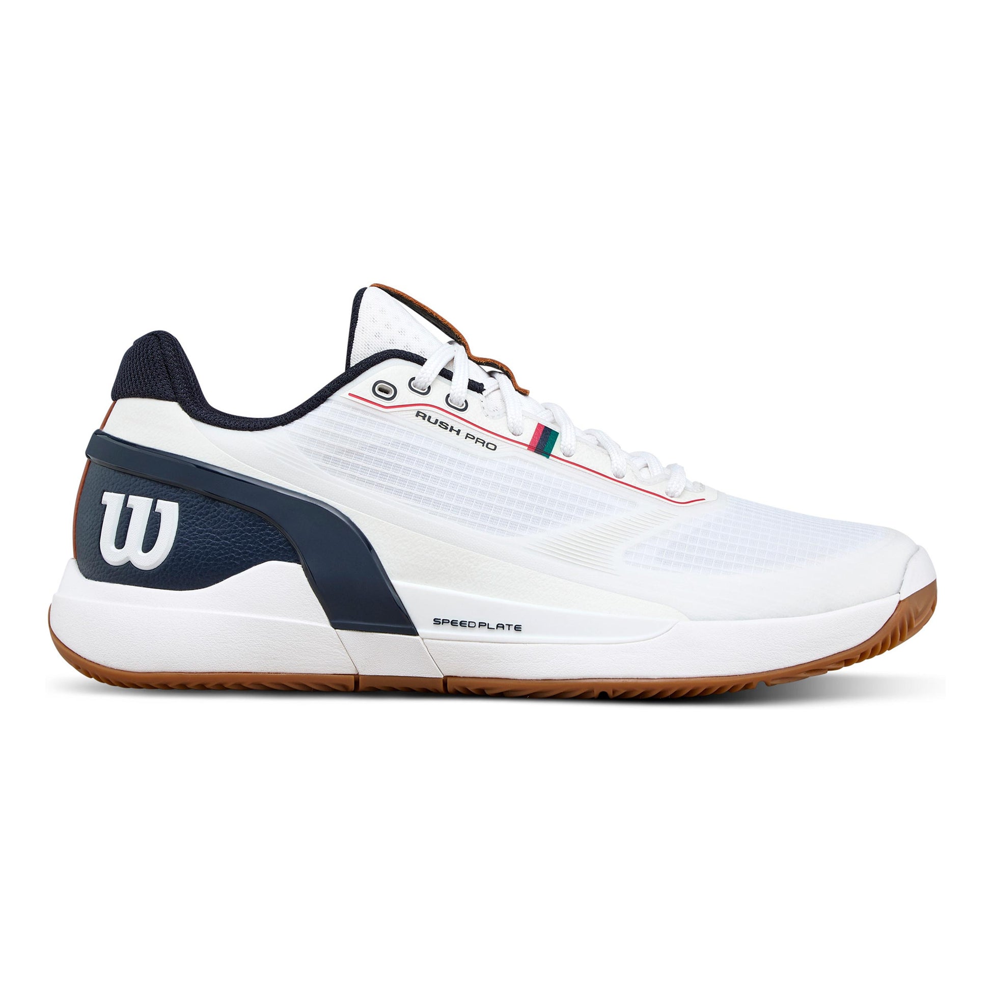 Wilson Rush Pro 5 Zapatilla tierra batida Hombres-blanco, azul oscuro