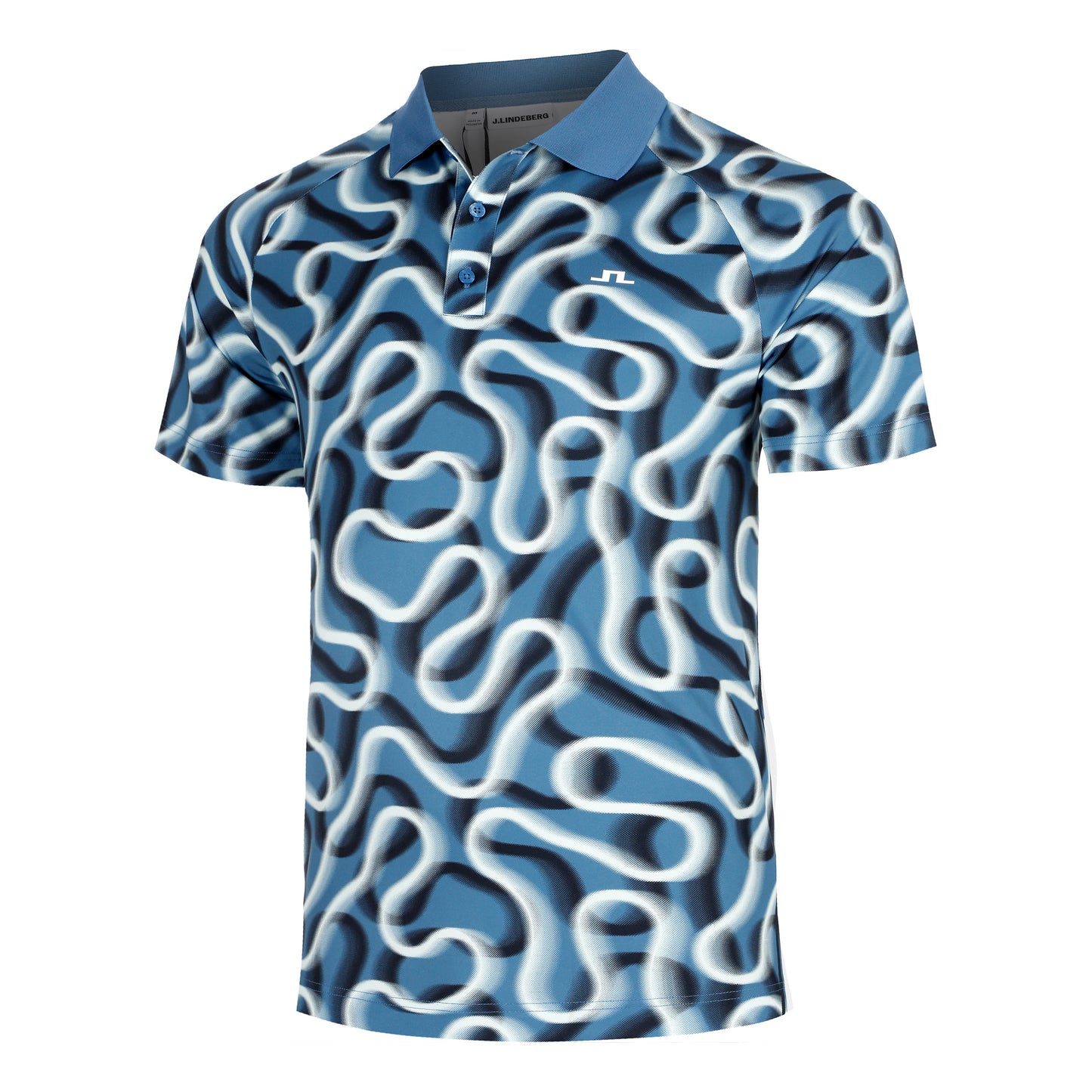 JLindeberg Paul Print  Polo Hombres-azul