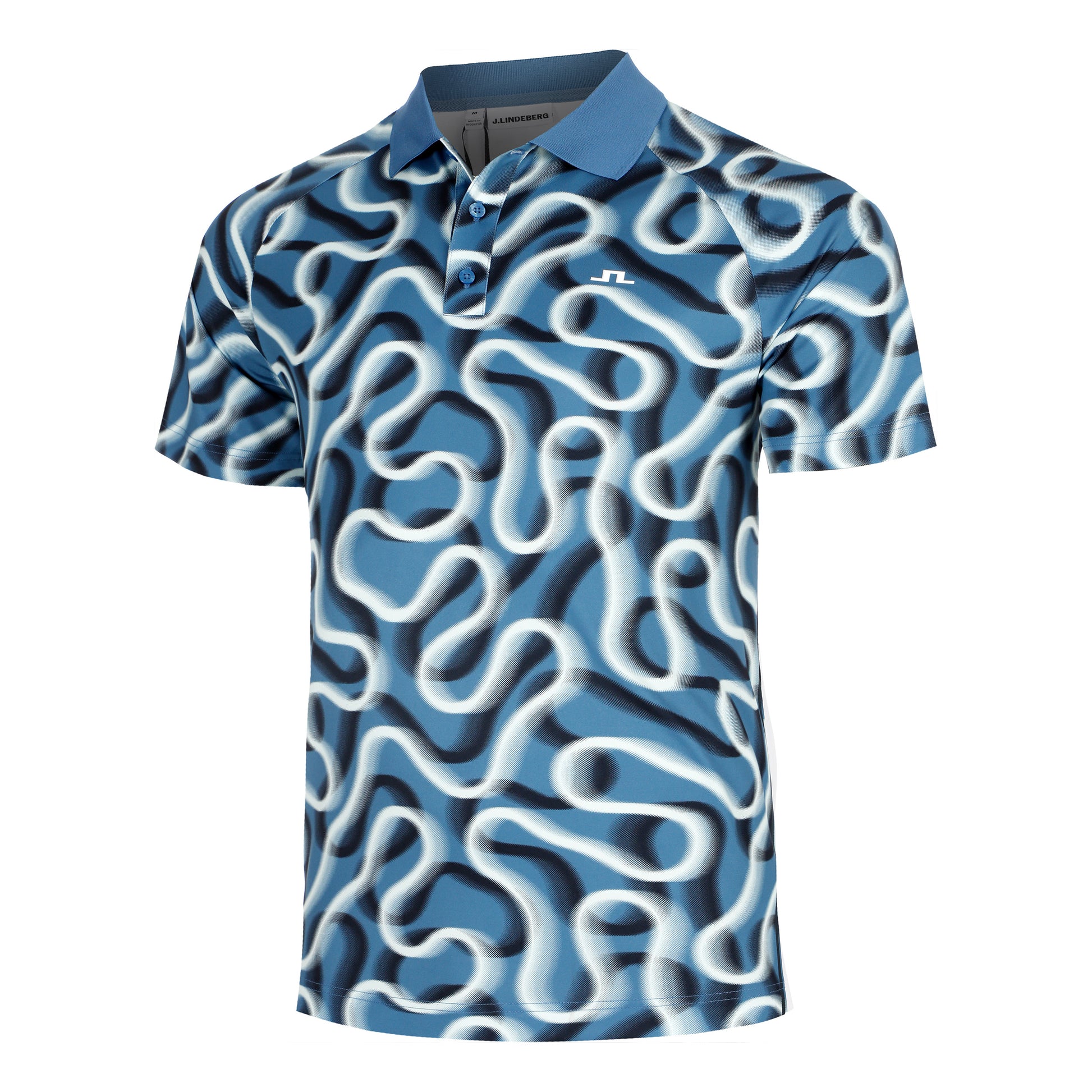 JLindeberg Paul Print  Polo Hombres-azul
