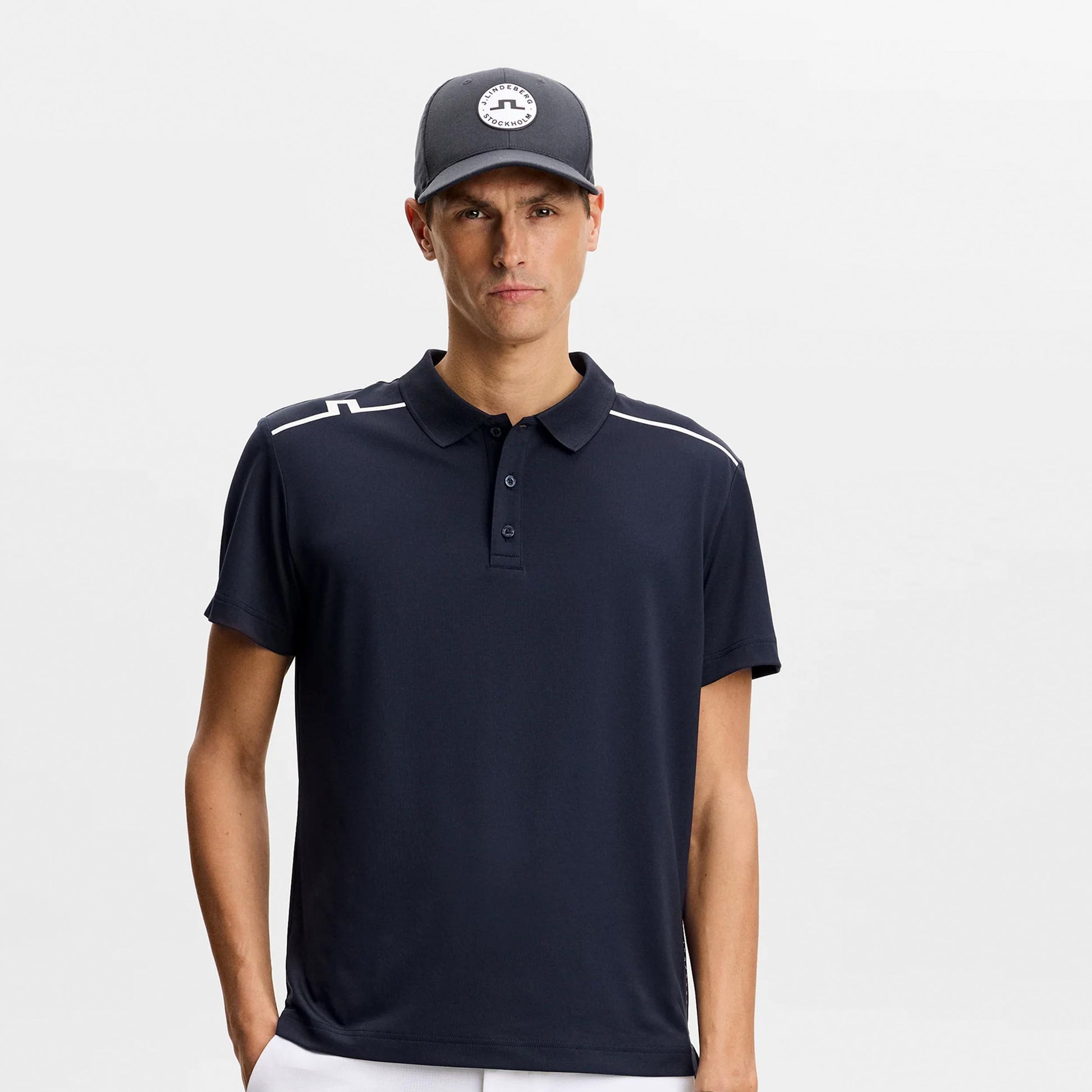 JLindeberg Lionel Polo Hombres-azul oscuro