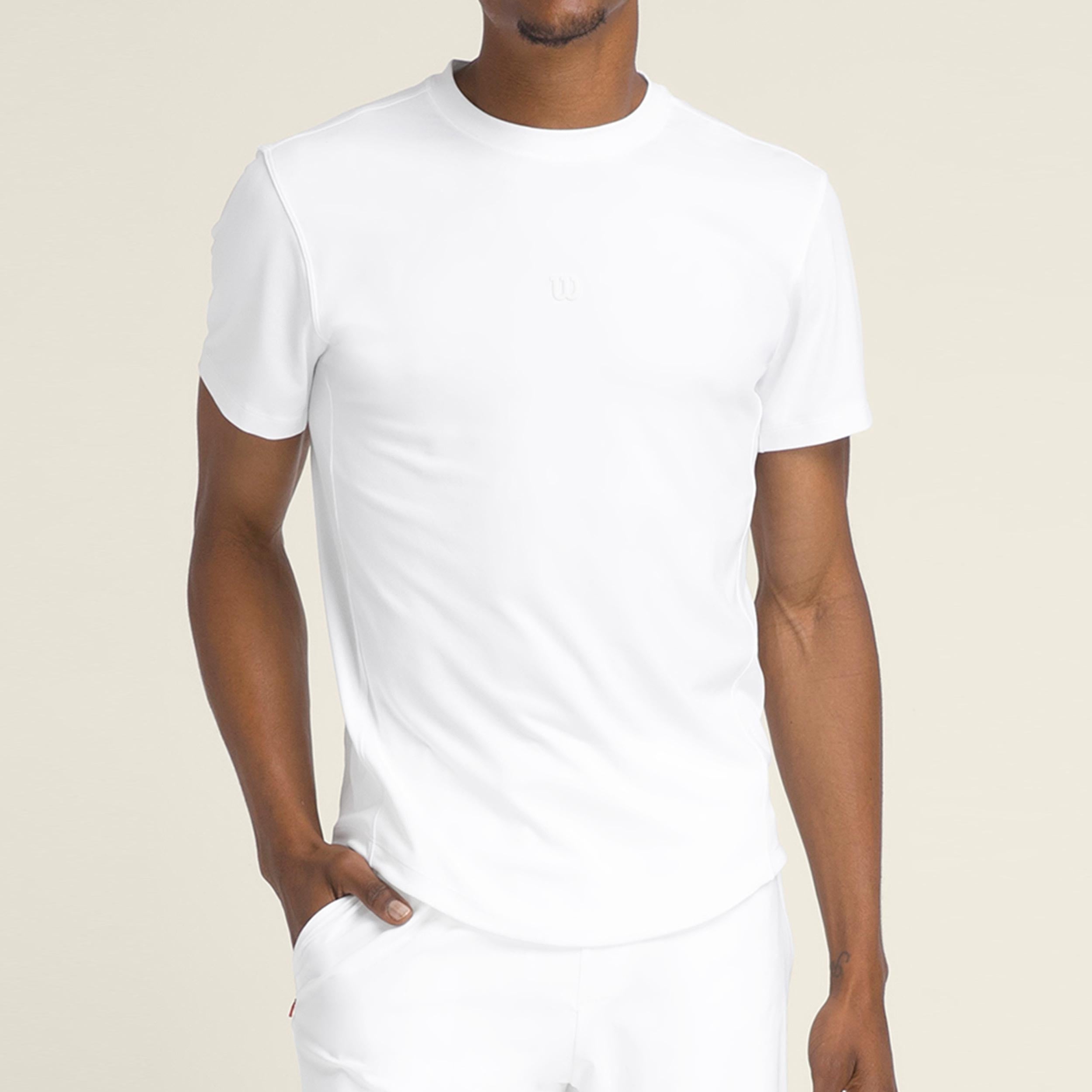 Wilson Everyday Performance Camiseta de manga corta Hombres-blanco