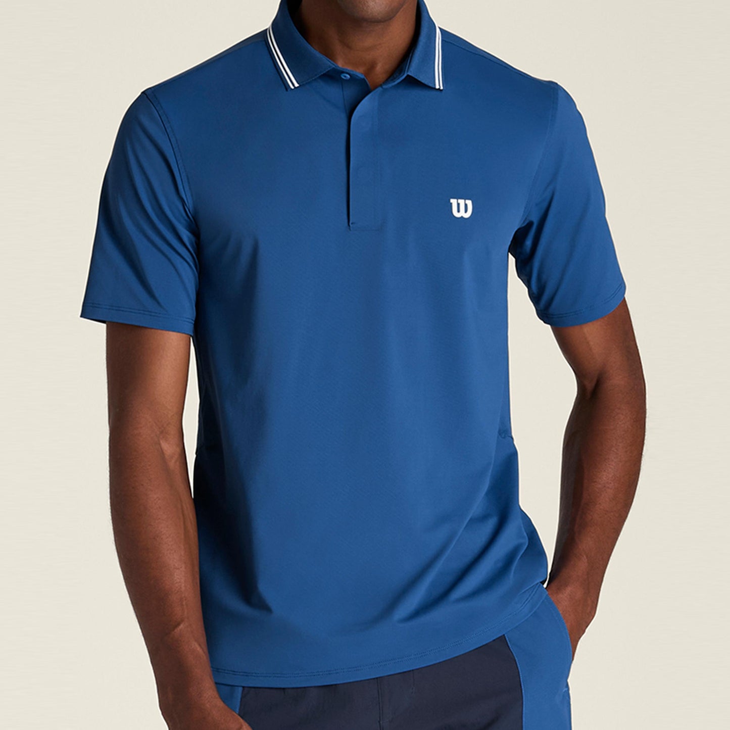 Wilson Challengers Technical Polo Hombres - azul claro