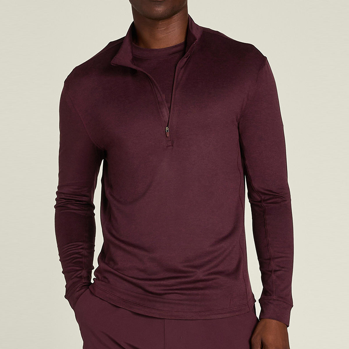 Wilson Everyday Performance Half-Zip Camiseta de manga larga Hombres - violeta