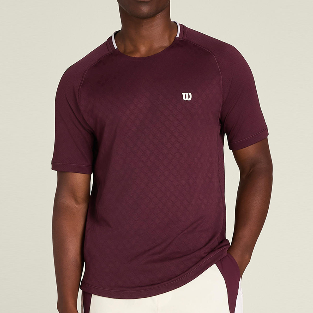 Wilson Serve Out Camiseta de manga corta Hombres - violeta
