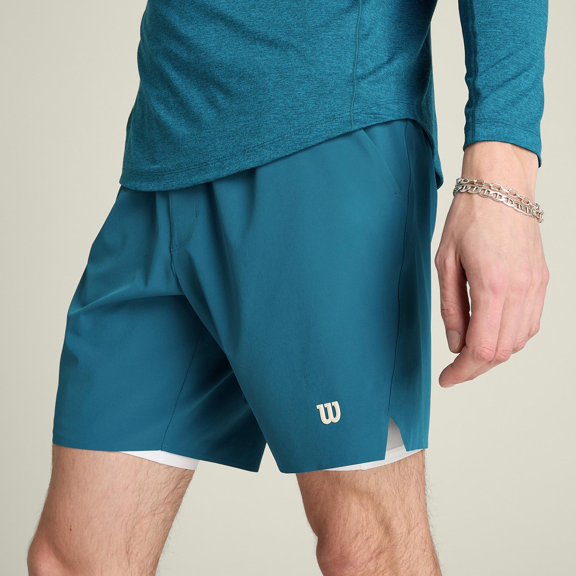 Wilson Tournament 7in Shorts Hombres-azul