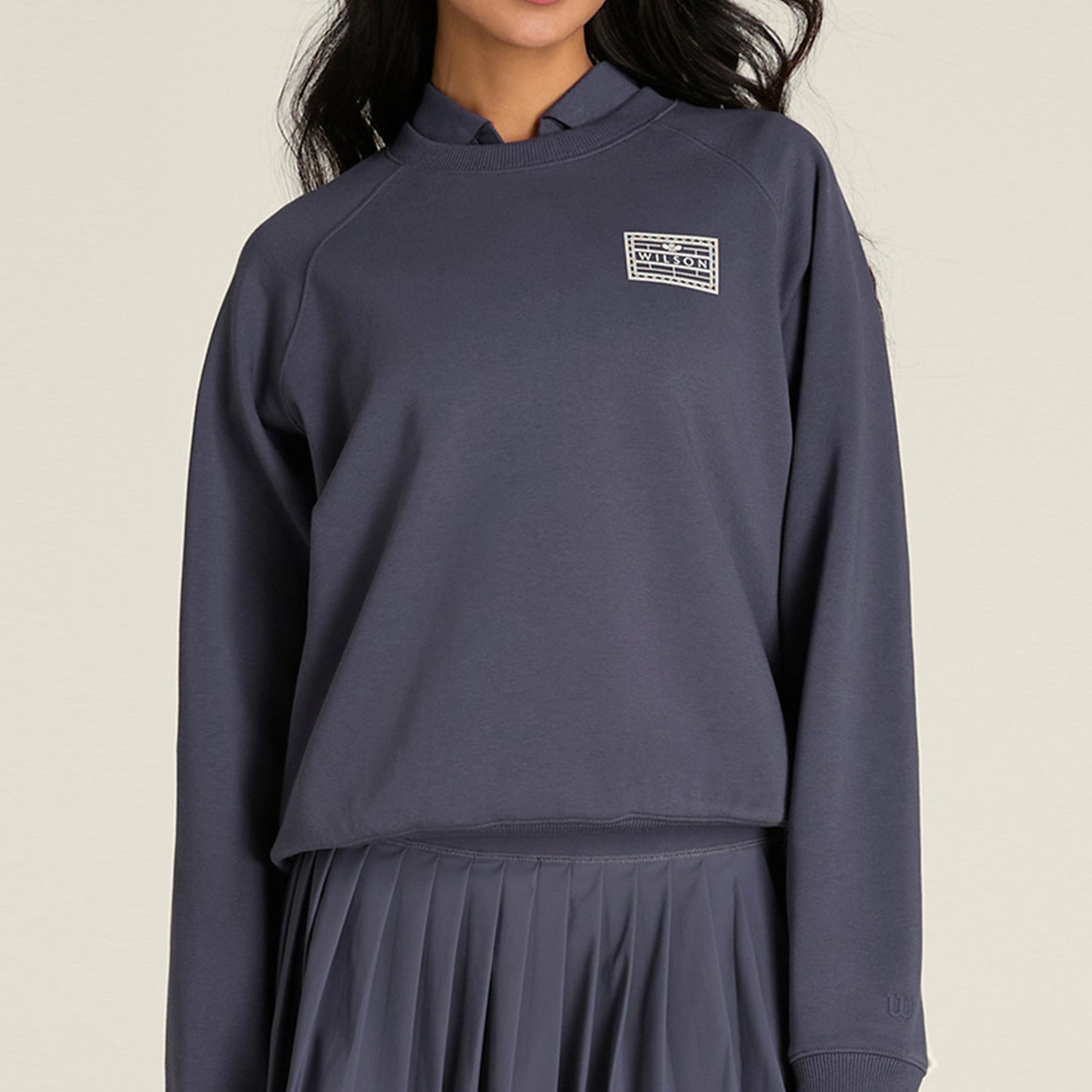 Wilson Classic Crew Sudadera Mujeres-gris
