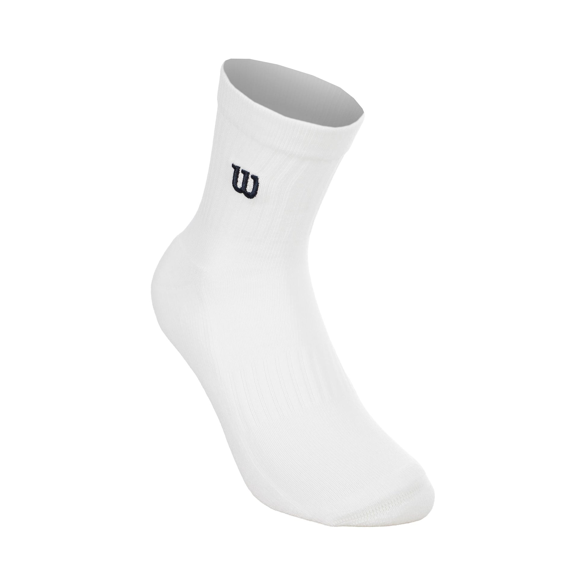 Wilson Quarter Calcetines de tenis Unisex-blanco, azul oscuro