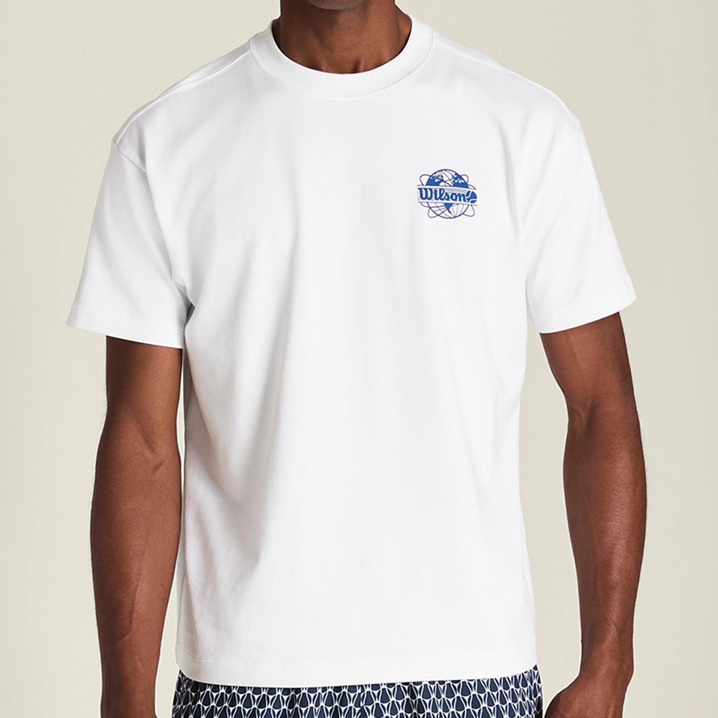 Wilson Wilson Classic Camiseta de manga corta Hombres - blanco, azul claro