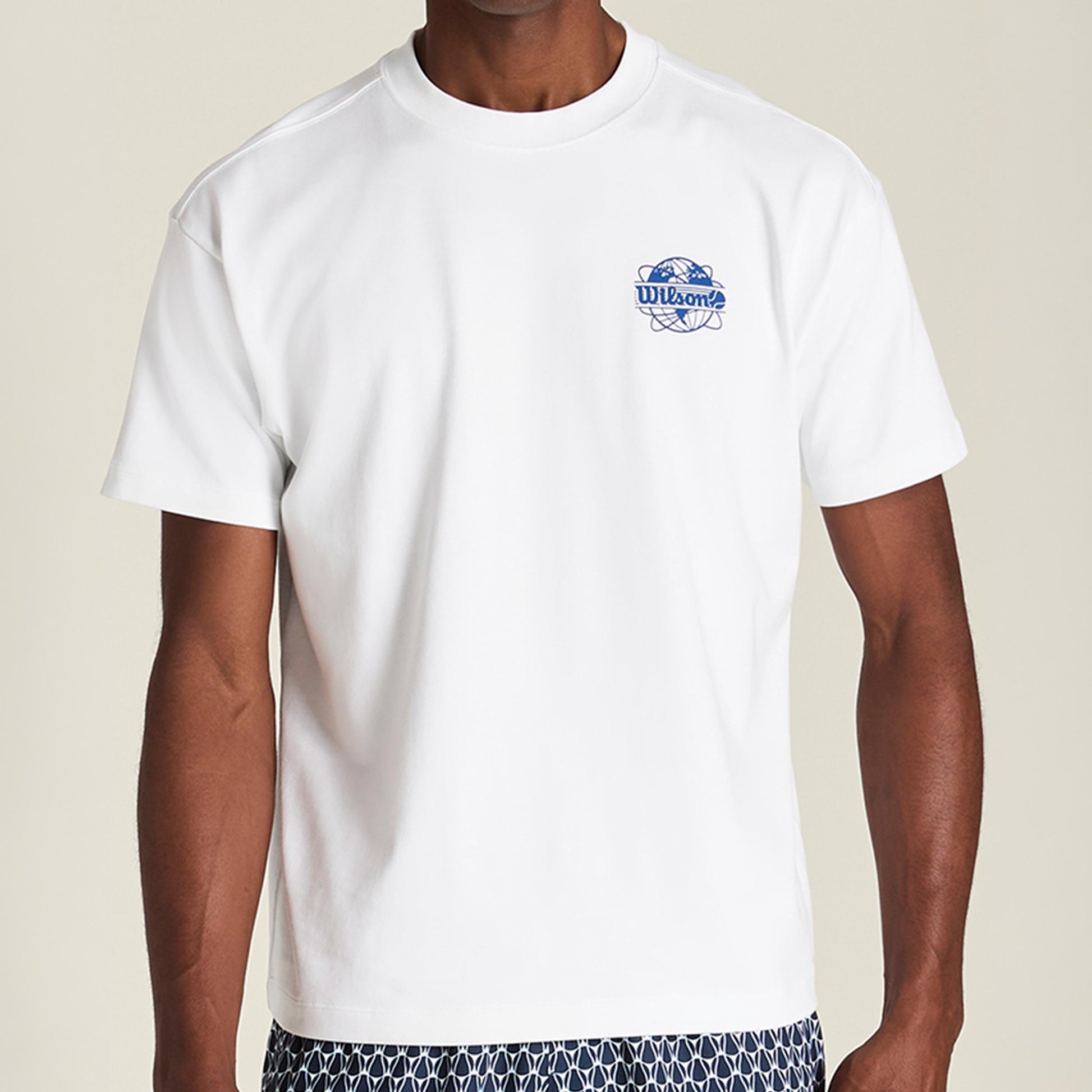 Wilson Wilson Classic Camiseta de manga corta Hombres - blanco, azul claro