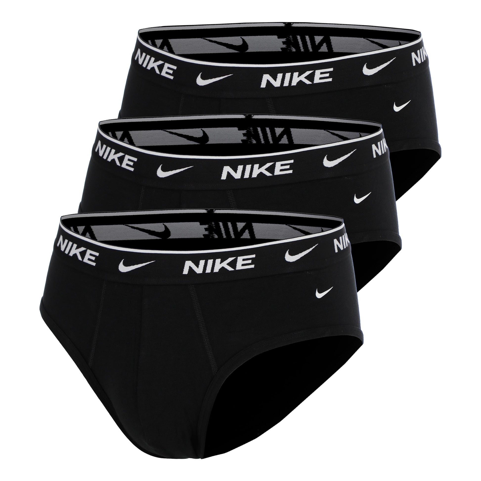 Nike Essential Cotton Stretch Calzoncillos slip Pack de 3 Hombres - negro, negro