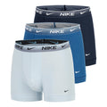 Essential Cotton Stretch Trunk Calzoncillos tipo bóxer Pack de 3 Hombres - azul