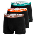 Essential Cotton Stretch Trunk Calzoncillos tipo bóxer Pack de 3 Hombres - negro, naranja