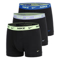 Essential Cotton Stretch Trunk Calzoncillos tipo bóxer Pack de 3 Hombres - negro, turquesa