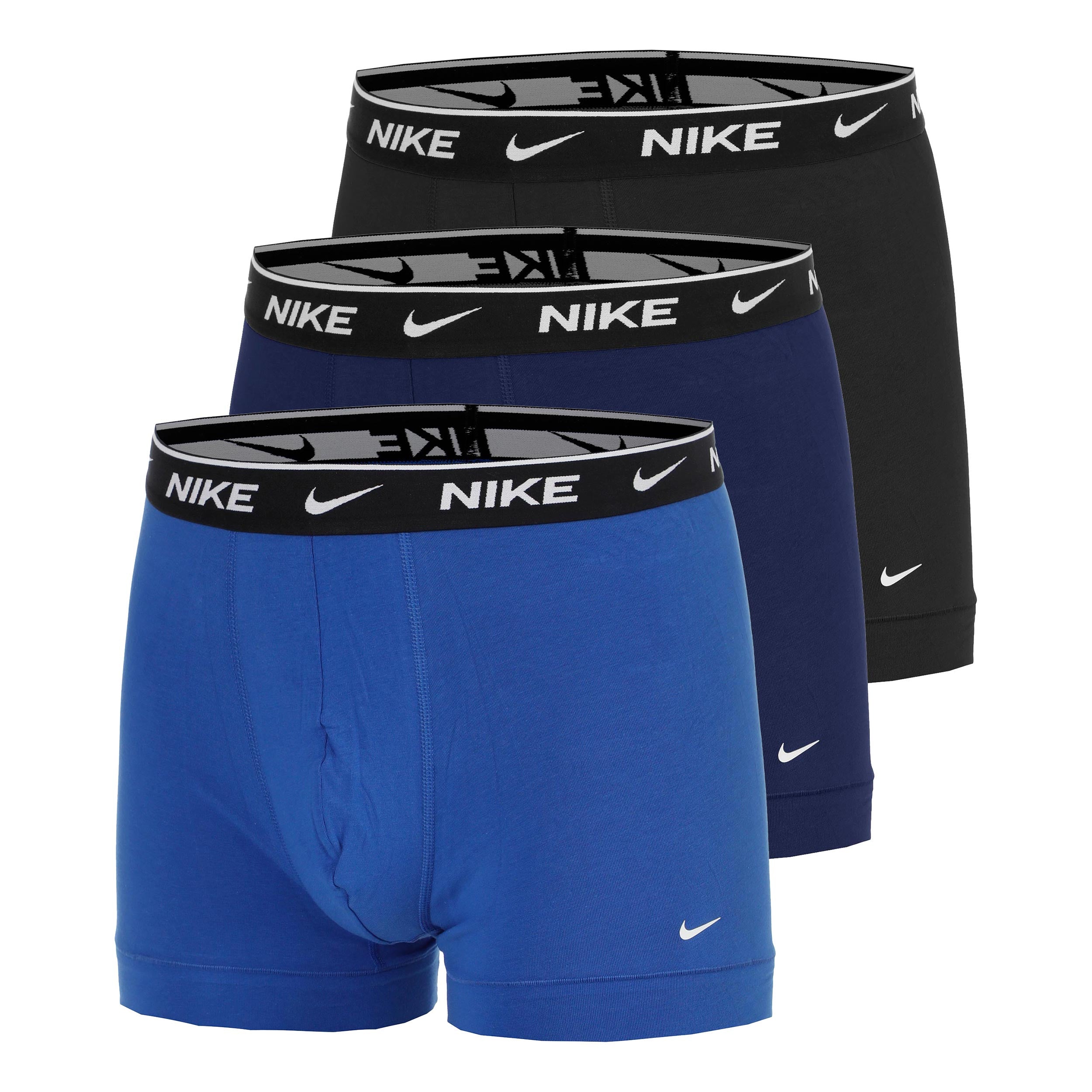 Nike Essential Cotton Stretch Trunk Calzoncillos tipo bóxer Pack de 3 Hombres - azul, azul