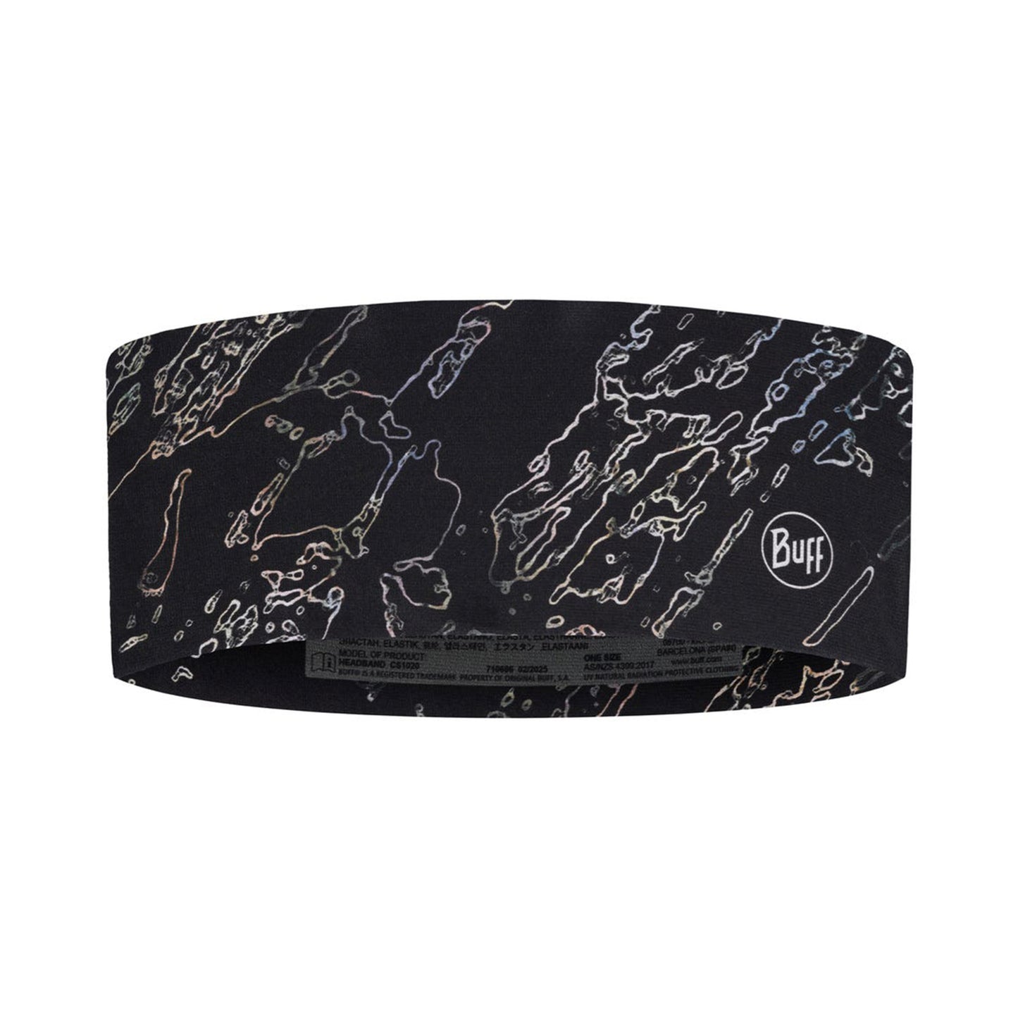 Buff CoolNet UV® Wide Cinta para la cabeza Unisex-negro