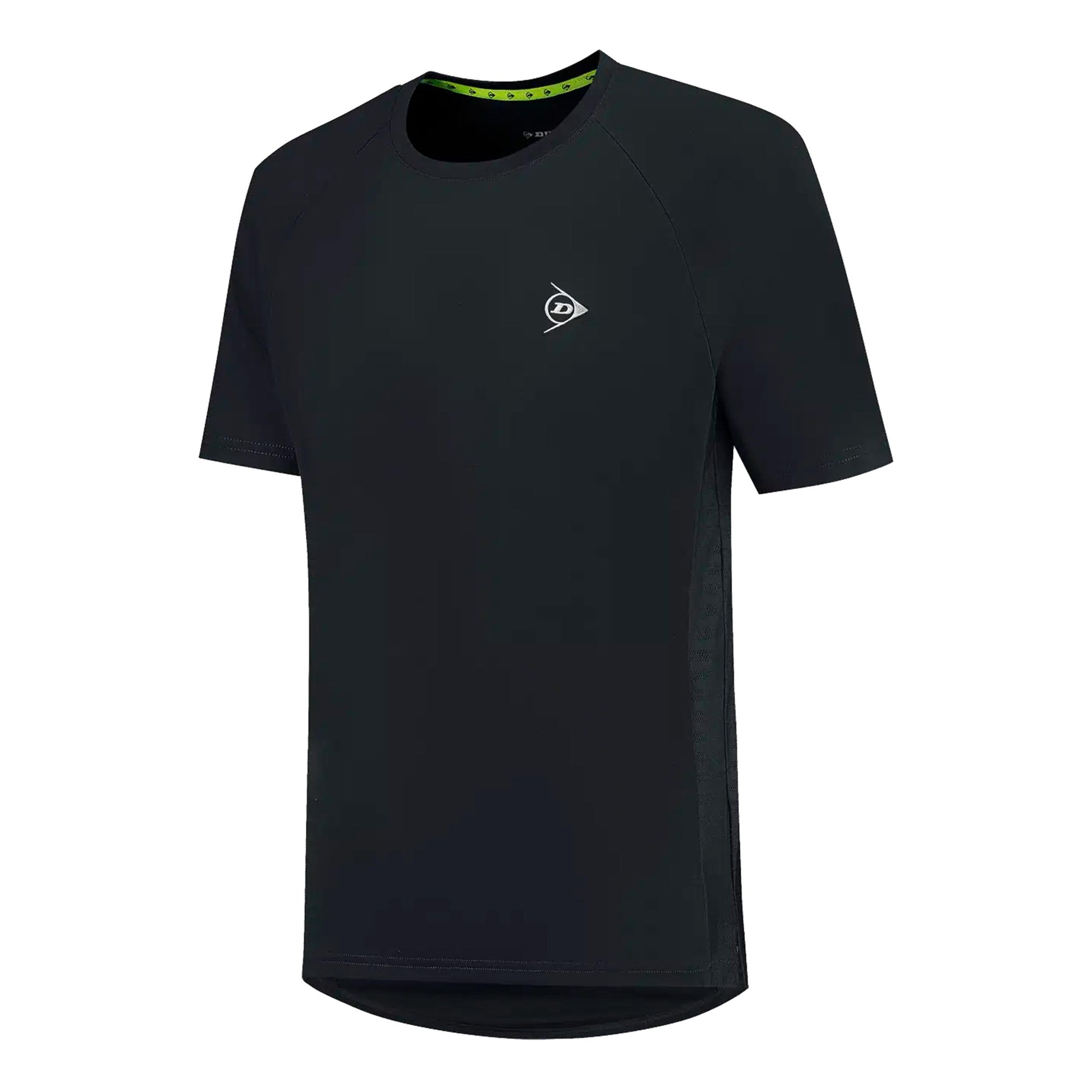 Dunlop Club Crew Camiseta de manga corta Hombres-negro