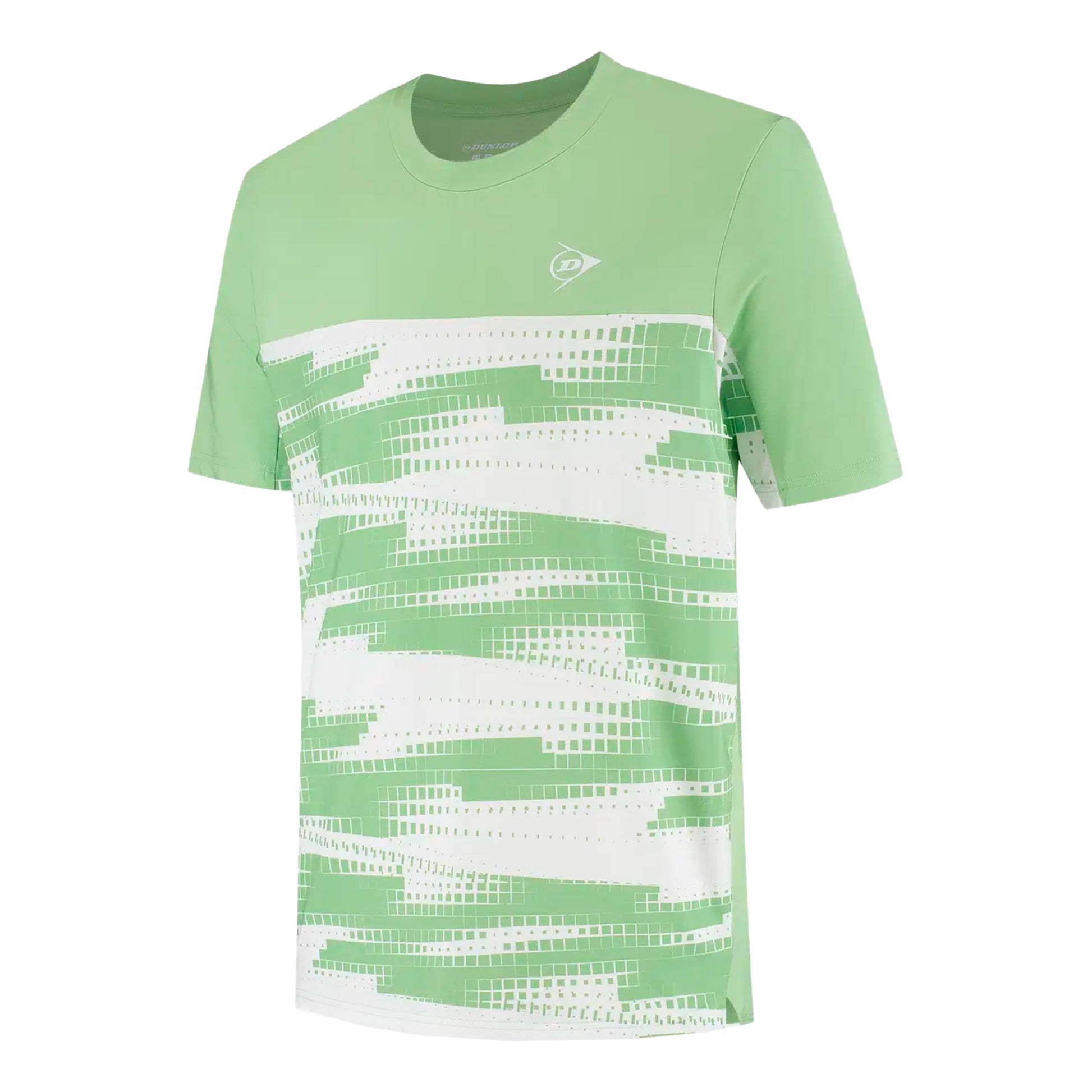 Dunlop Game Camiseta de manga corta Hombres-verde claro, blanco