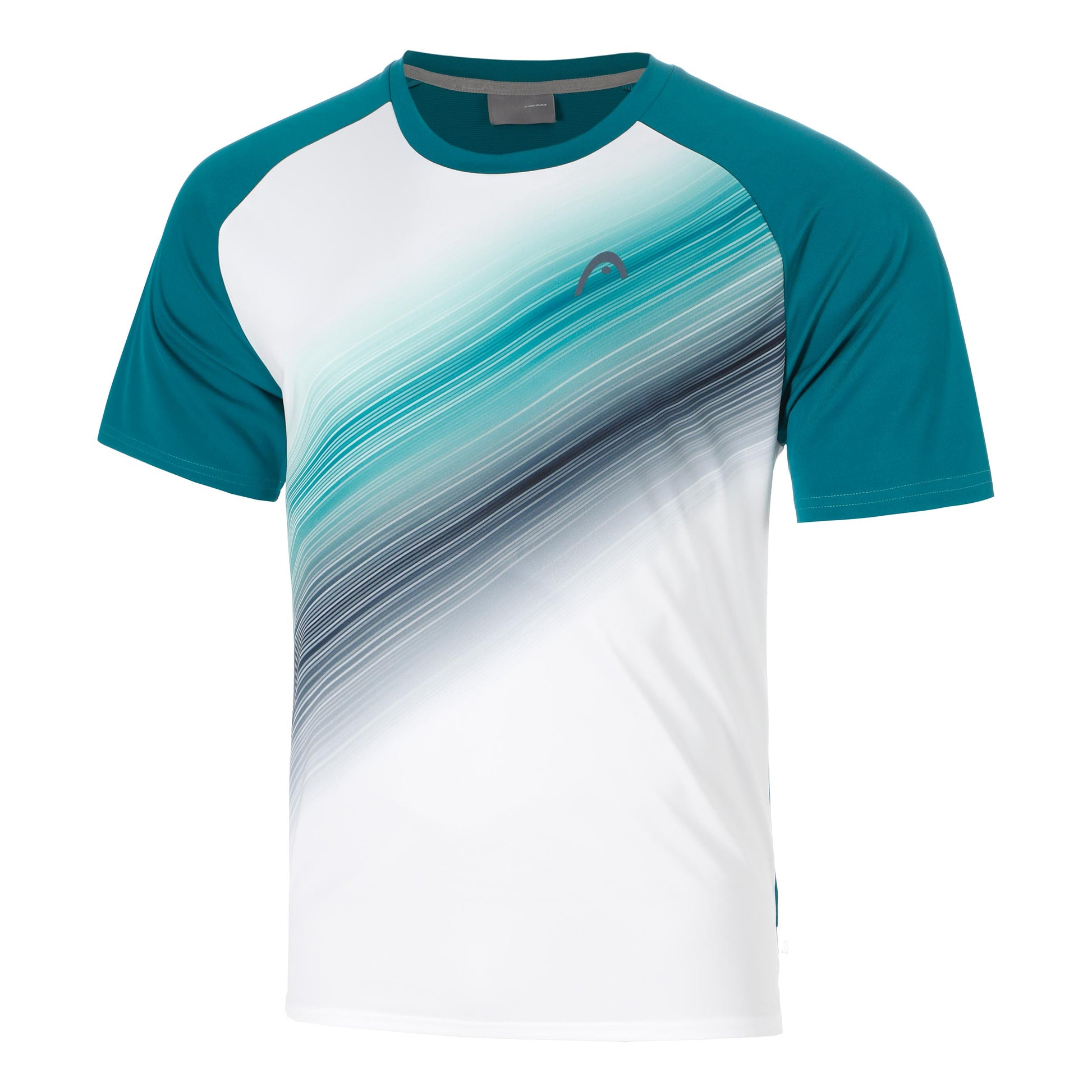 HEAD Topspin Camiseta de manga corta Hombres-verde oscuro, blanco