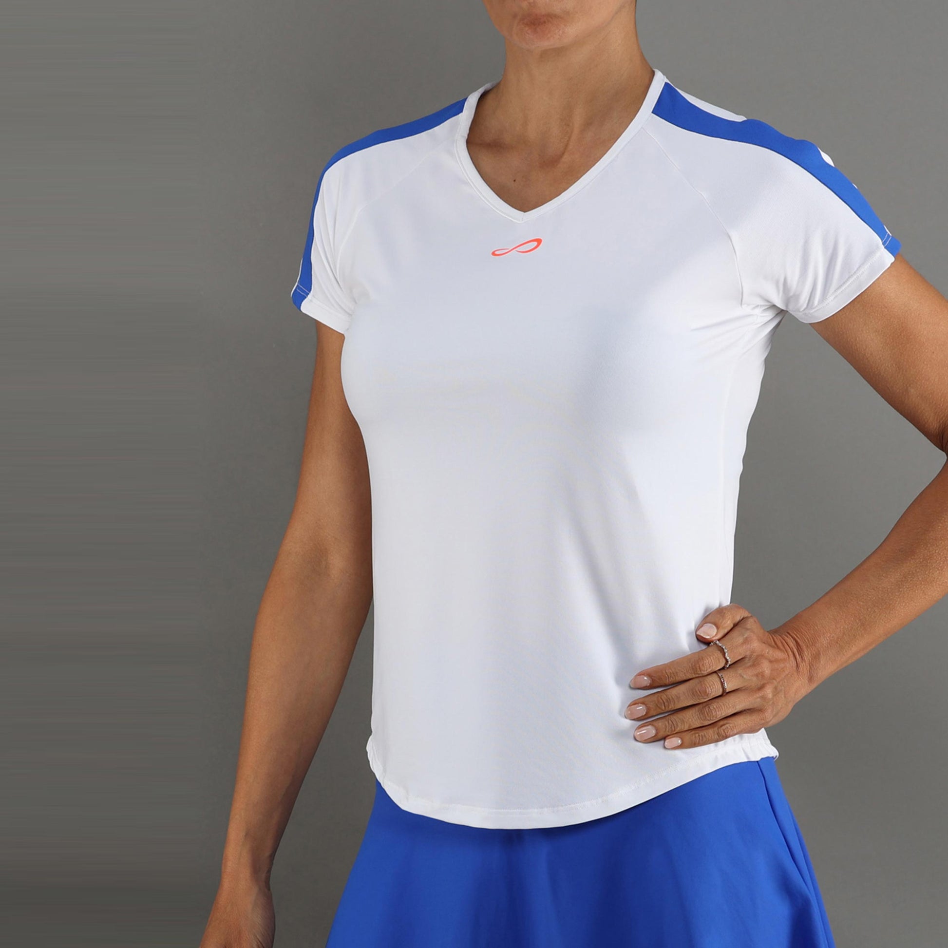 Endless Camiseta de manga corta Mujeres-blanco, azul