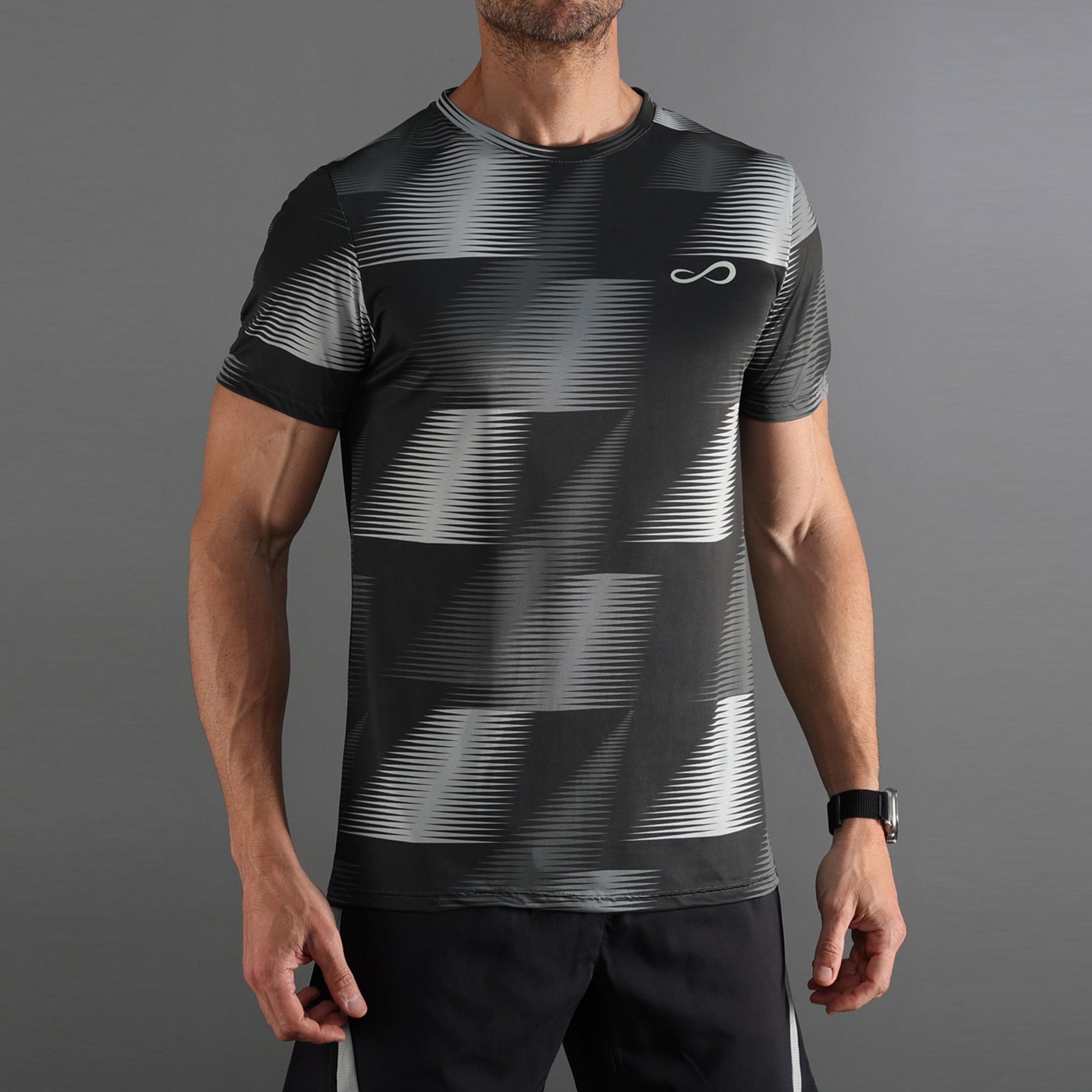 Endless Ace Vector Camiseta de manga corta Hombres-gris oscuro, gris claro