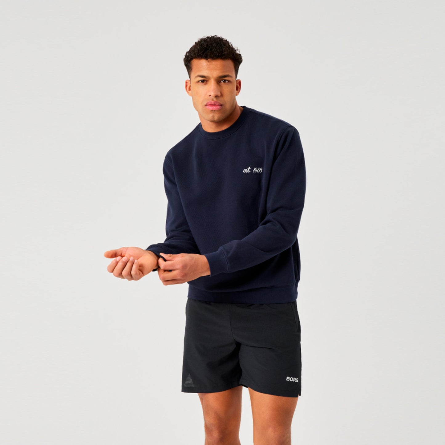 Björn Borg Borg Classic Print Sudadera Hombres - azul oscuro