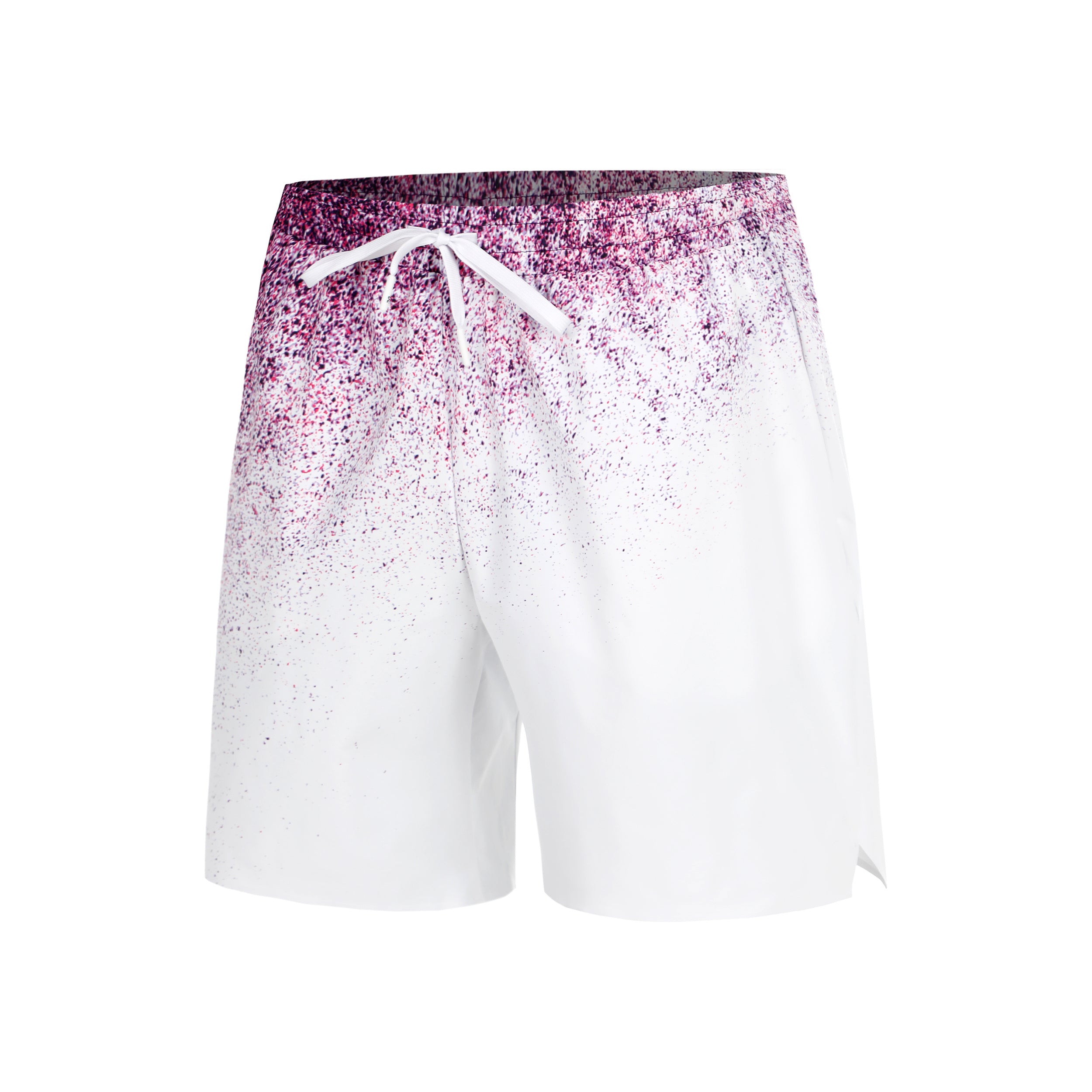 On 7" Court Fade Shorts Hombres - lila, blanco