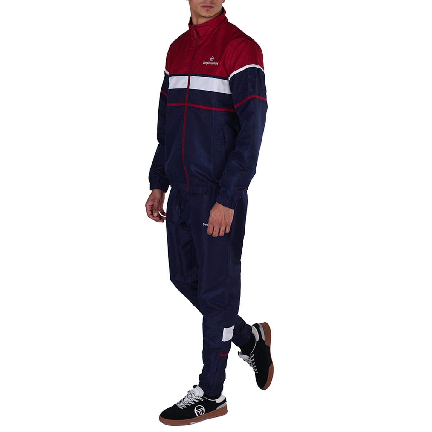 Sergio Tacchini Scorpione Chándal Hombres - azul oscuro, rojo oscuro