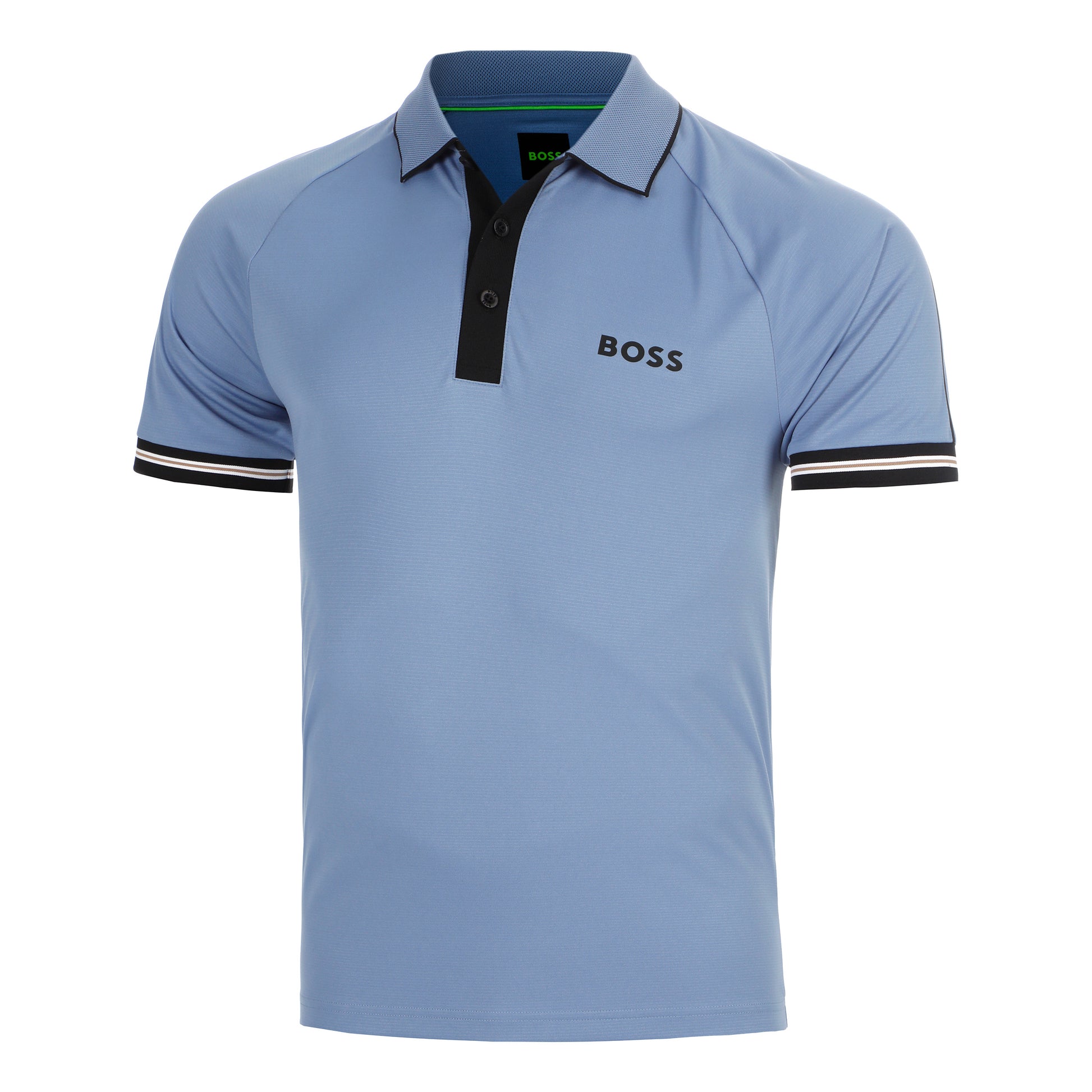 BOSS Serve Polo Hombres-azul-gris