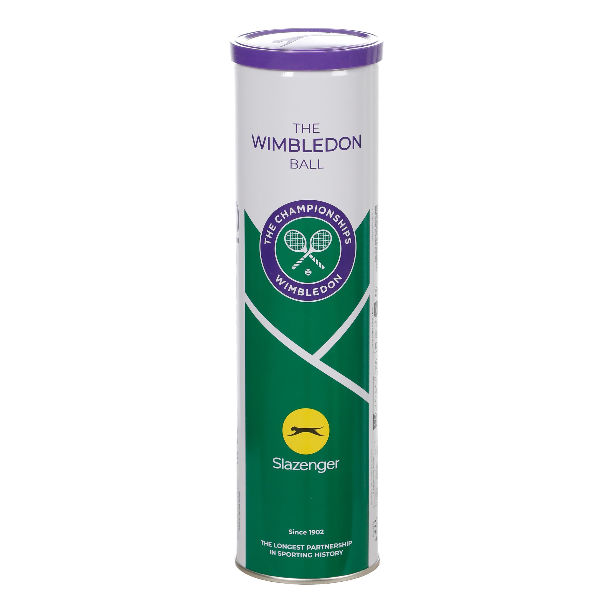 Slazenger Wimbledon Bote de 4 pelotas
