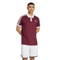 Classics Polo Hombres - rojo vino, blanco