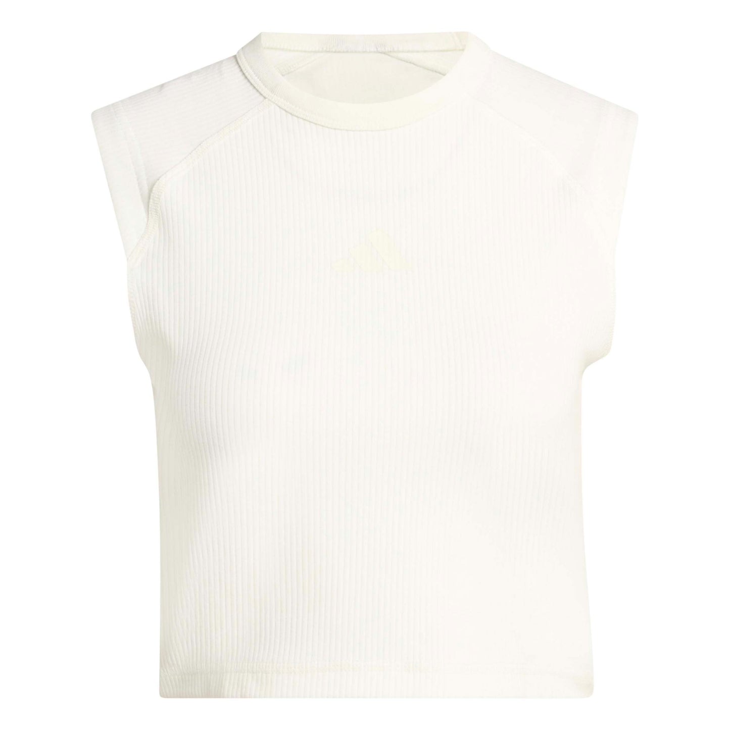 adidas All SZN Rib Camiseta de tirantes Mujeres - blanco
