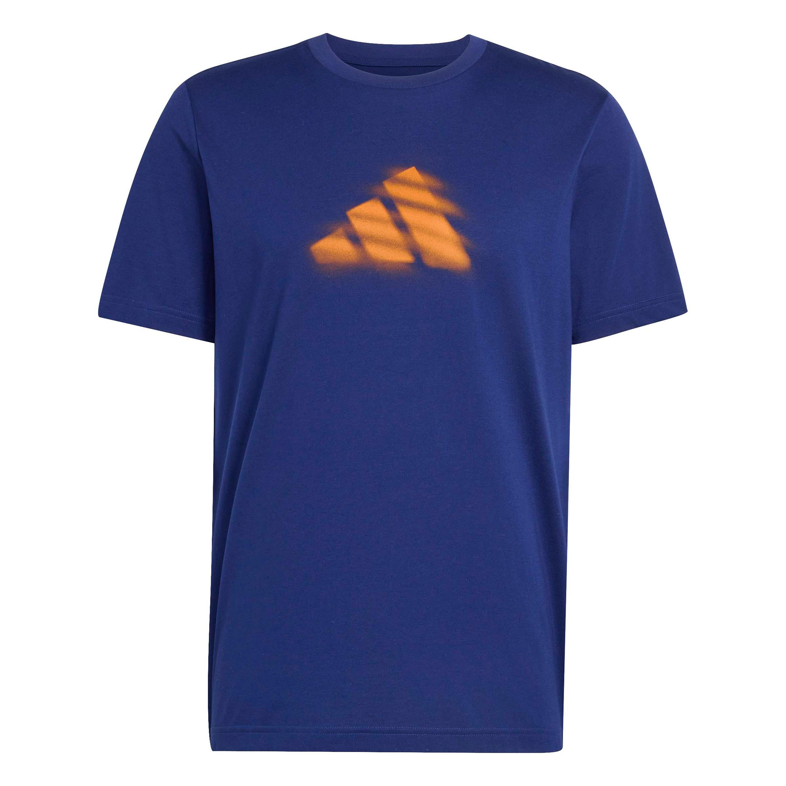 adidas Clay Camiseta de manga corta Hombres - azul oscuro, óxido