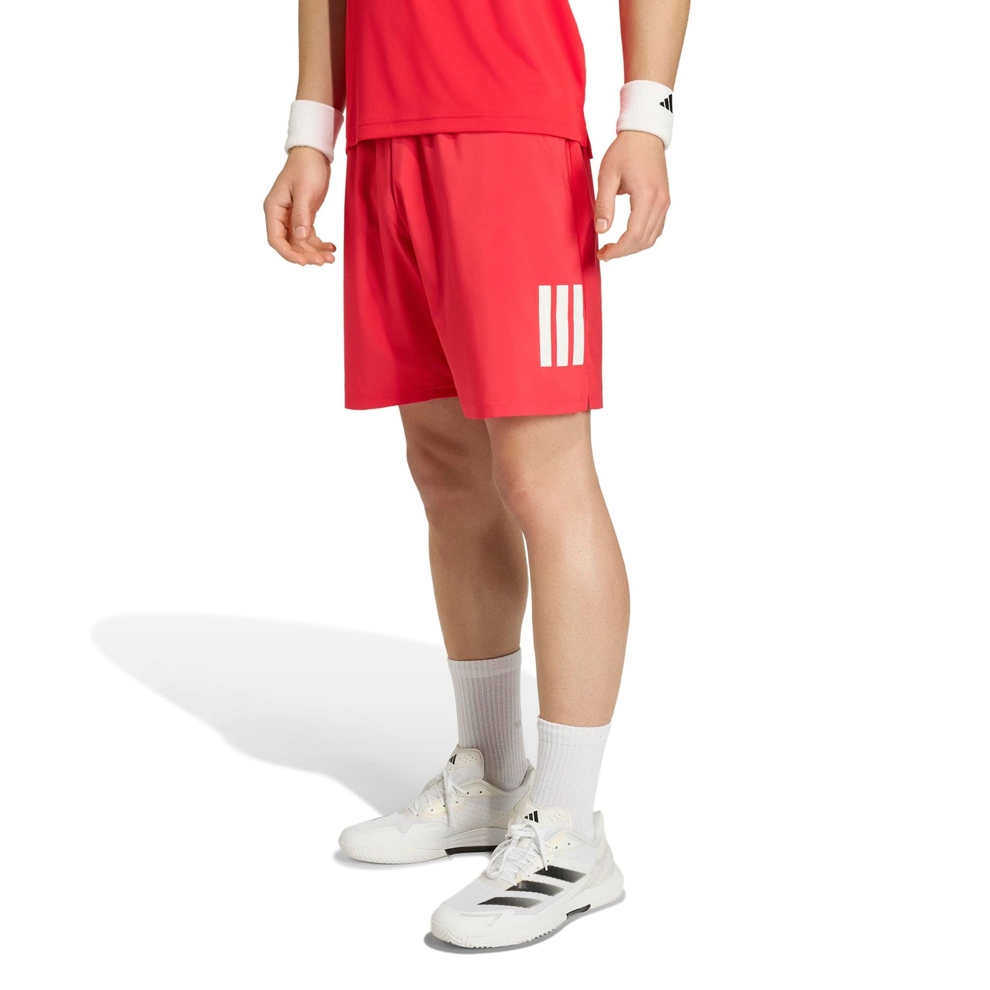adidas Club 3Stripes 9Inch Shorts Hombres - rojo, blanco