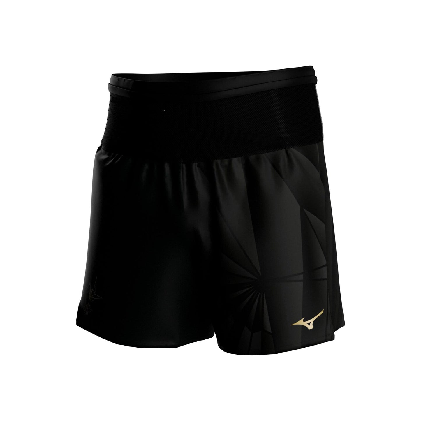 Mizuno Active Graphic Multi Pocket 7in Pantalones cortos Hombres - negro, dorado