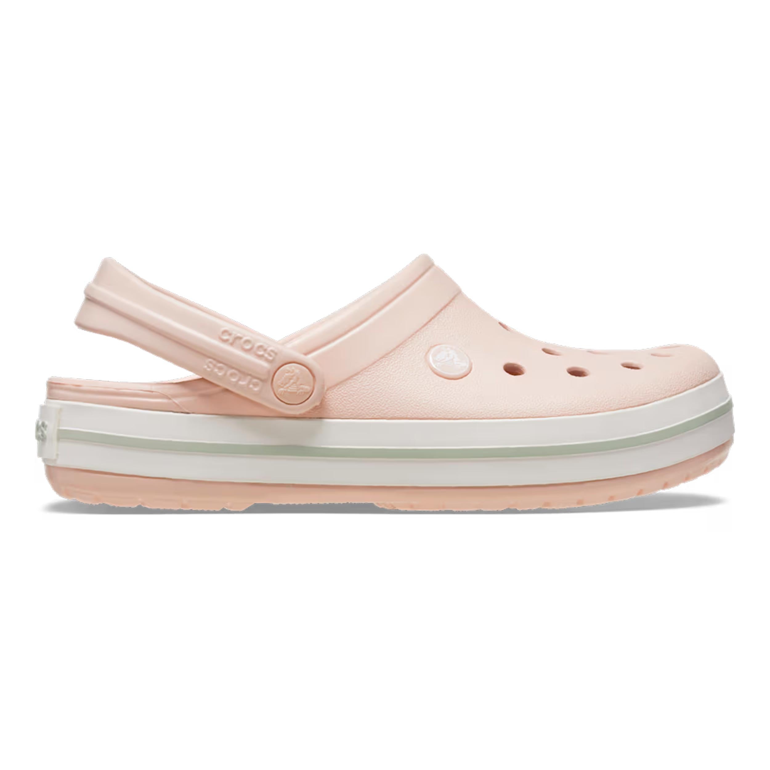 Crocs Crocband Clog Chanclas Mujeres - rosa, blanco