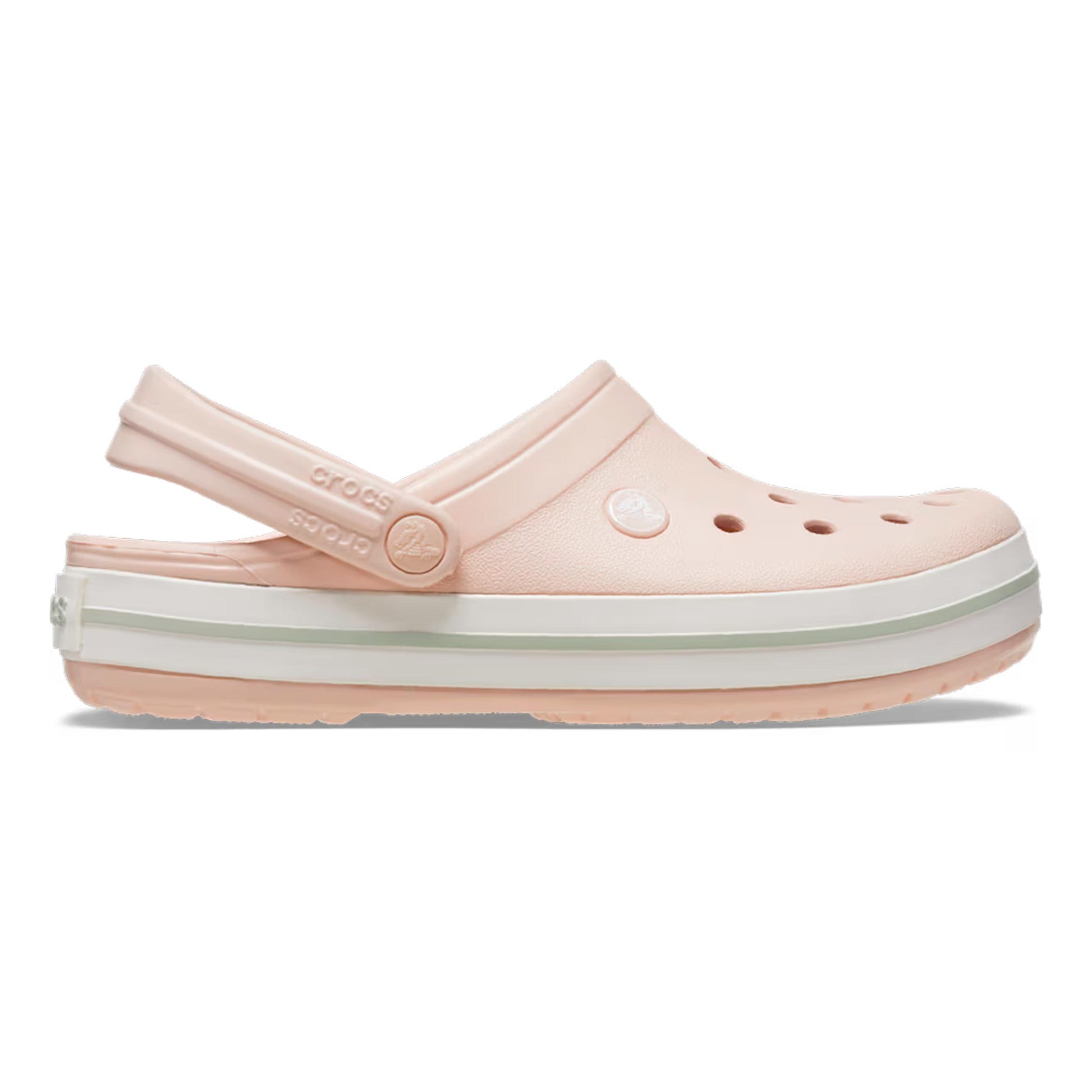 Crocs Crocband Clog Chanclas Mujeres - rosa, blanco