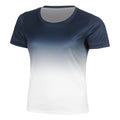 Silvia Camiseta de manga corta Mujeres - azul oscuro, blanco