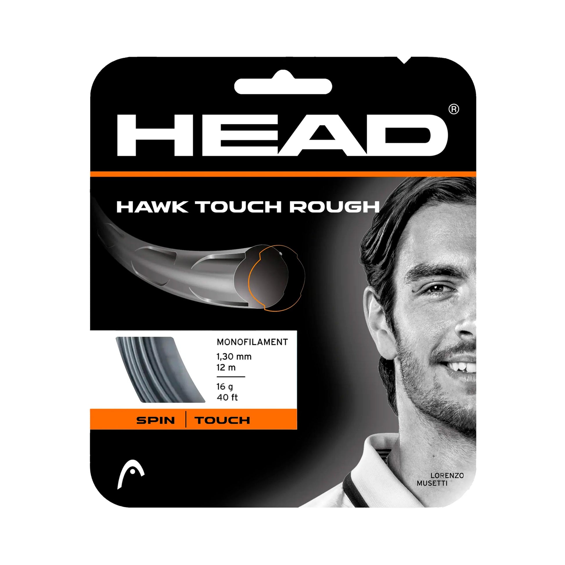 HEAD Hawk Touch Rough Sets Individuales 12m - negro