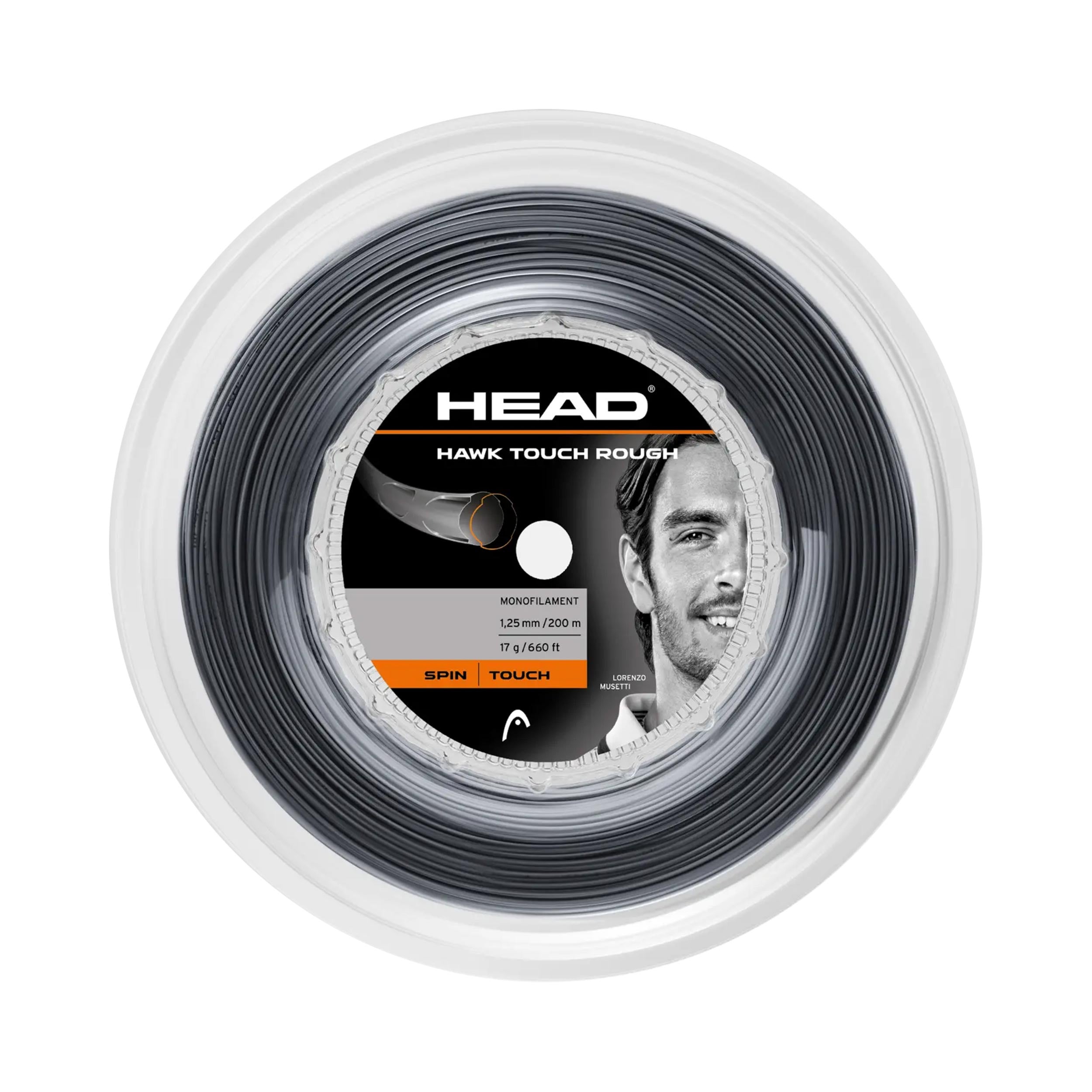 HEAD Hawk Touch Rough Bobinas de cordaje 200m - negro