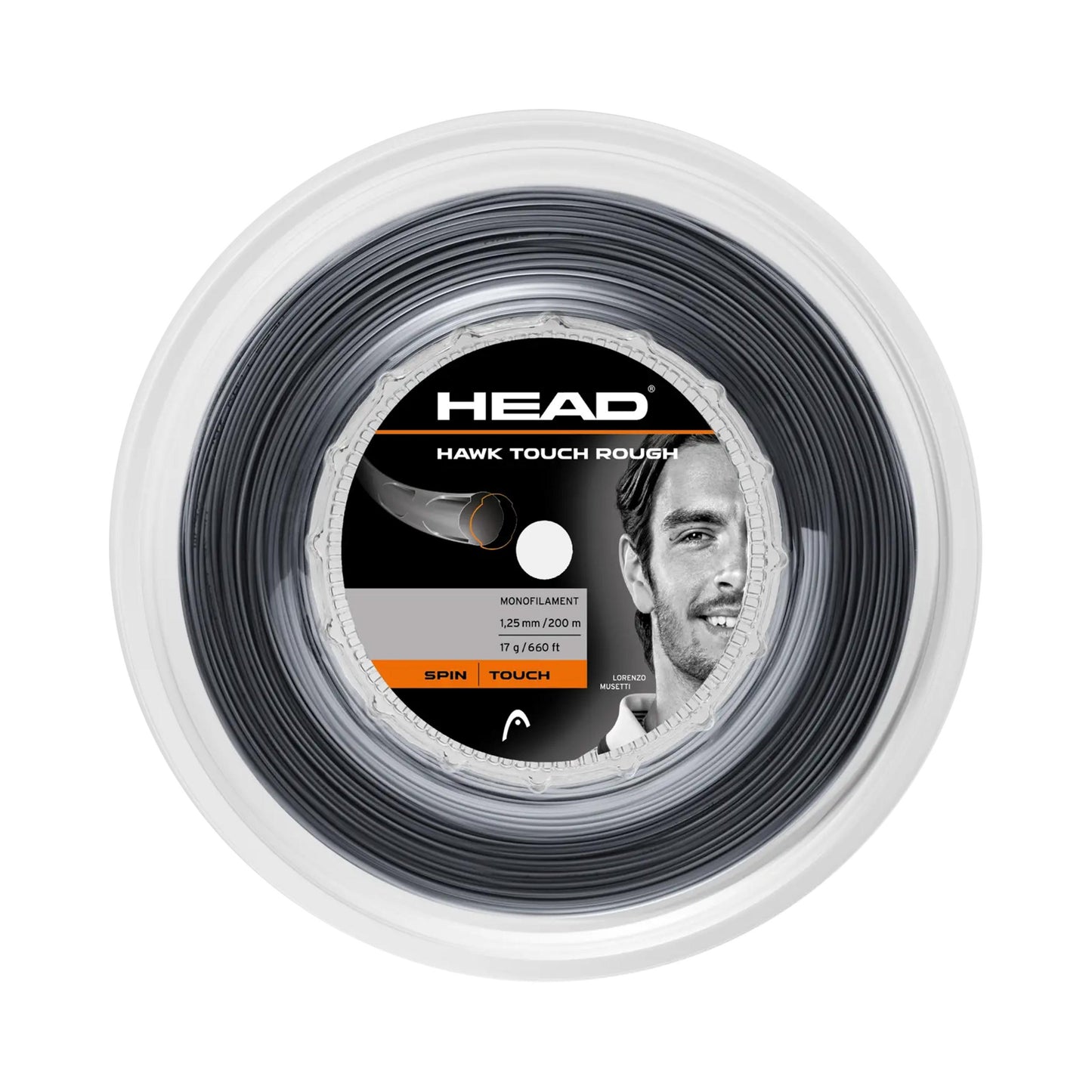 HEAD Hawk Touch Rough Bobinas de cordaje 200m - negro