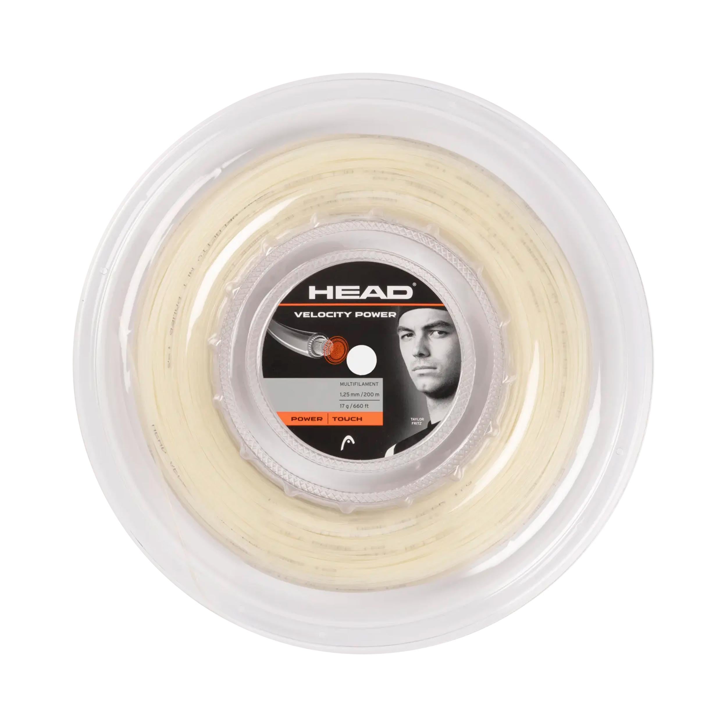 HEAD Velocity MLT Power Bobinas de cordaje 200m - colores naturales