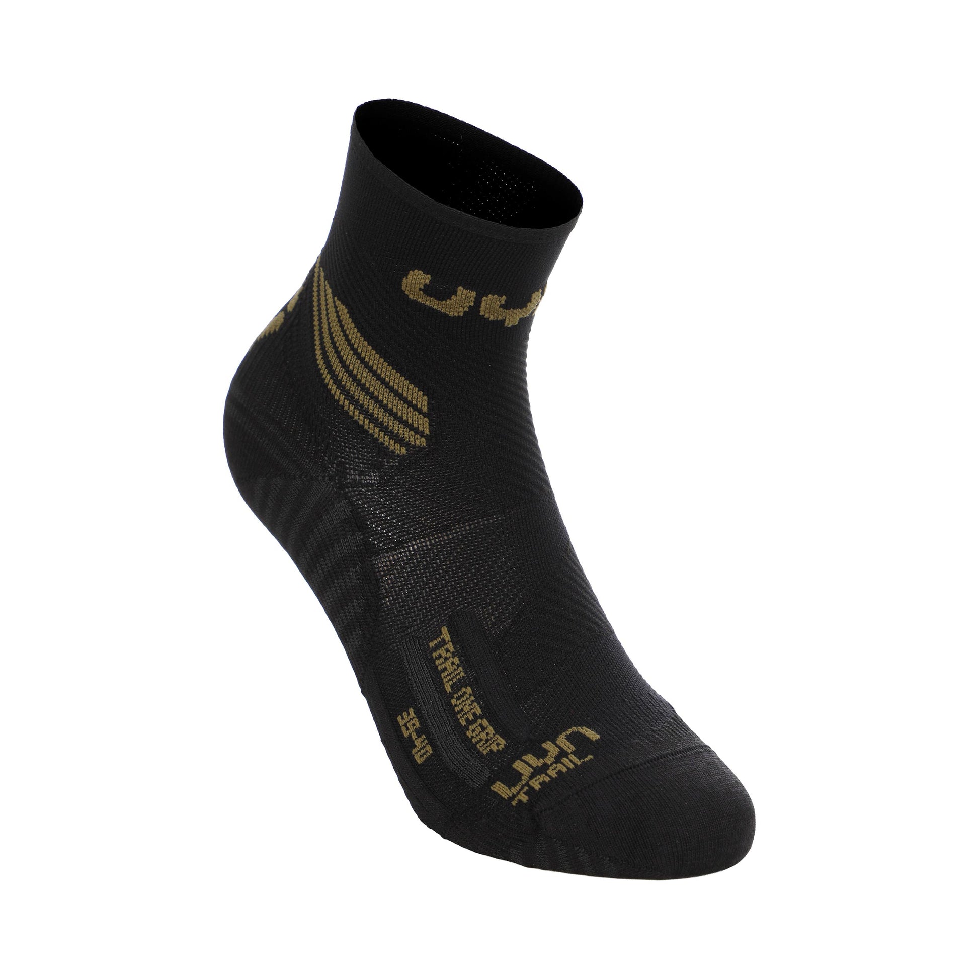 UYN Trail One Grip Calcetines para correr Mujeres - negro, oliva