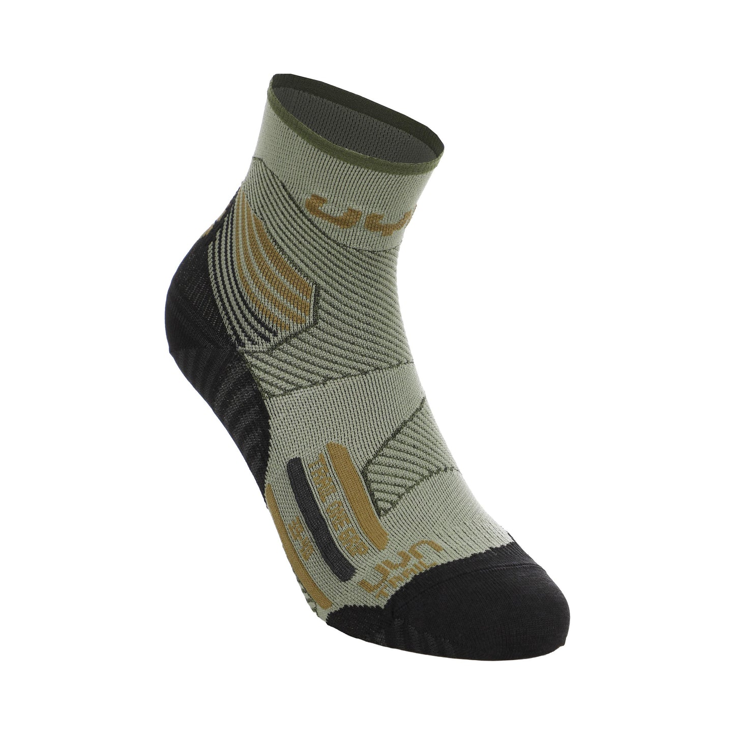 UYN Trail One Grip Calcetines para correr Mujeres - verde, negro