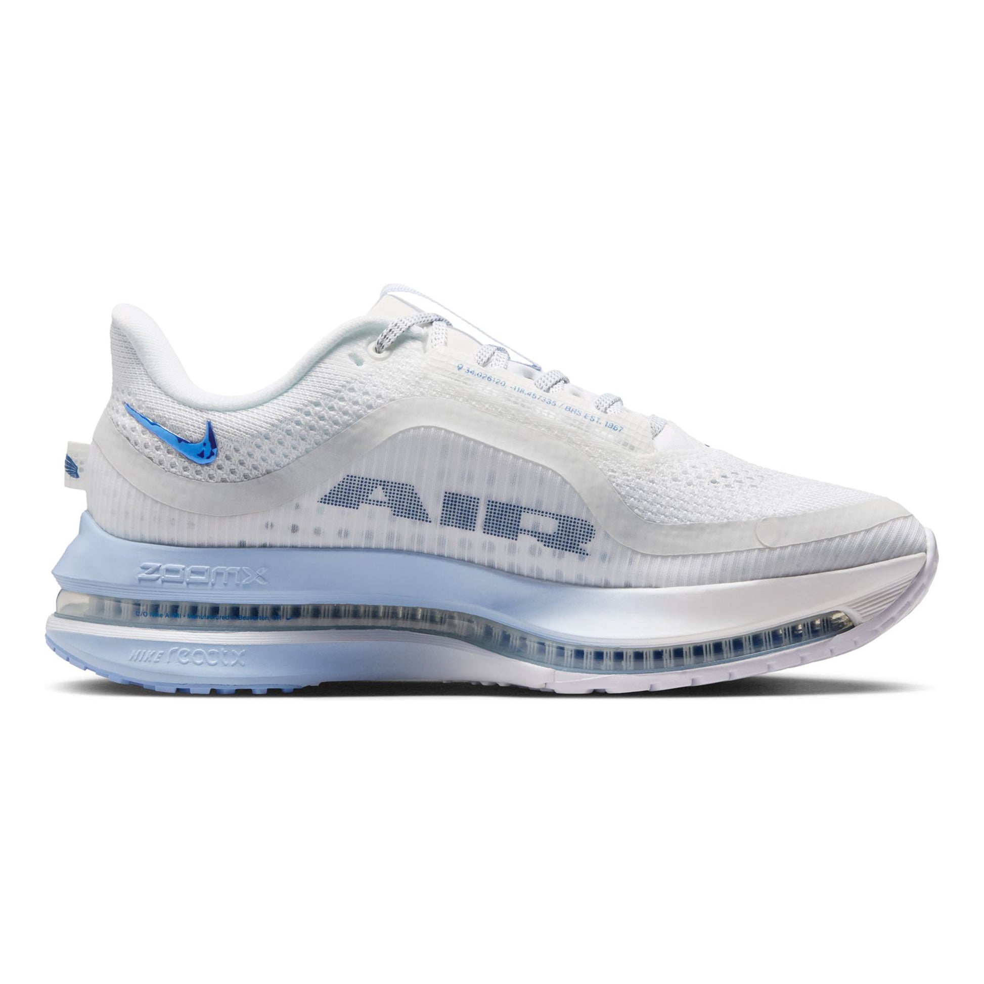 Nike Pegasus Premium Zapatilla neutral Mujeres - blanco, azul claro